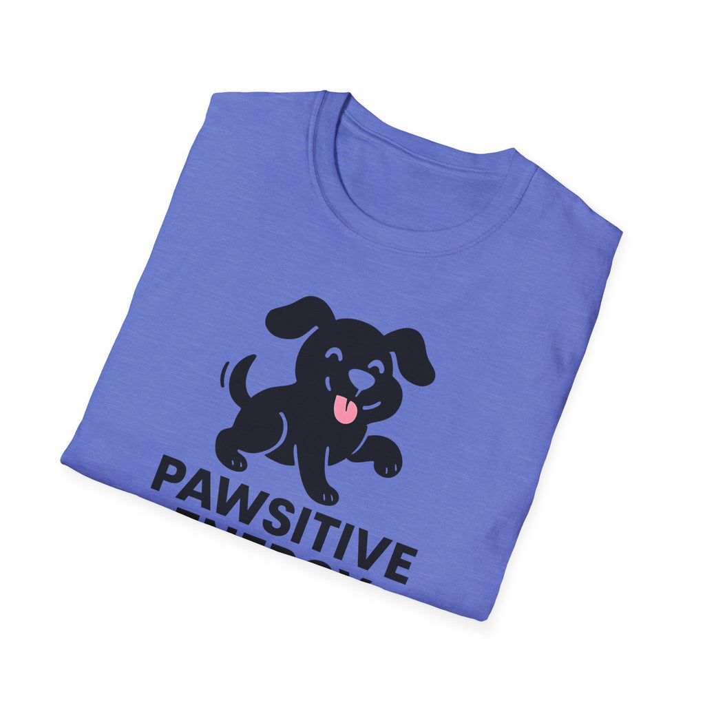 Pawsitive Energy T-Shirt — Cute Happy Puppy Graphic Tee for Dog Lovers