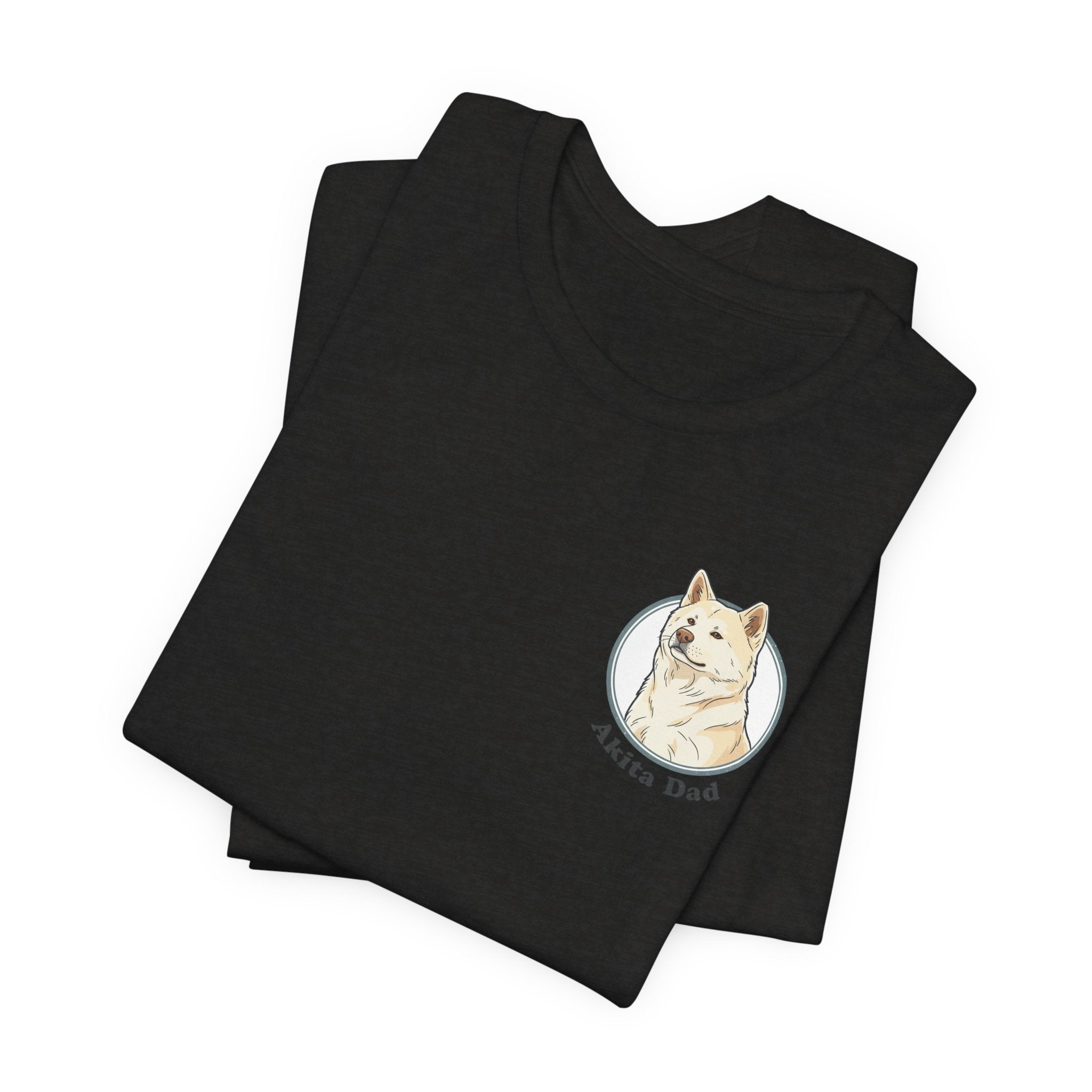 Akita Dad T-Shirt — Cute Akita Dog Graphic Tee for Dog Lovers