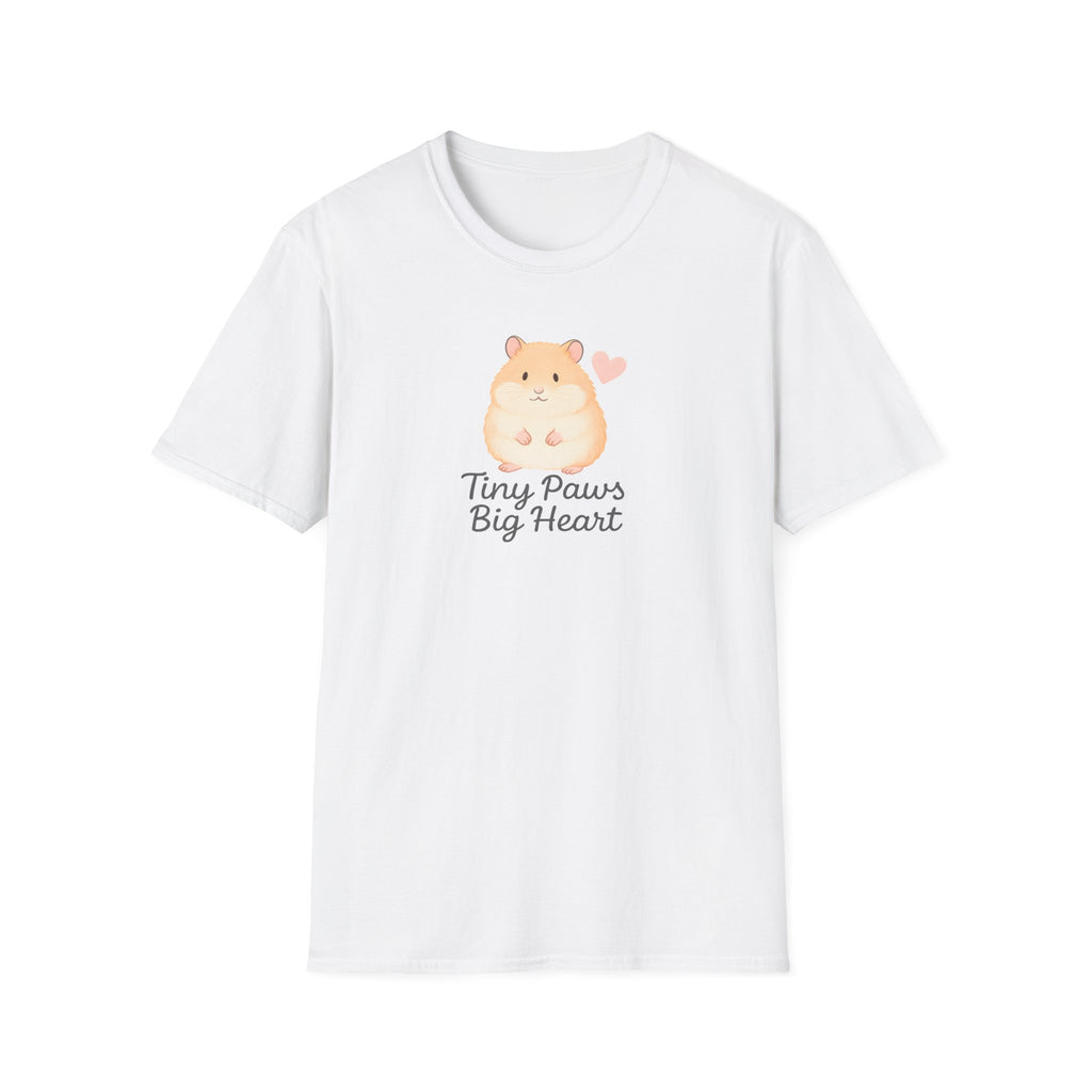 Tiny Paws Big Heart T-Shirt — Cute Hamster Graphic Tee
