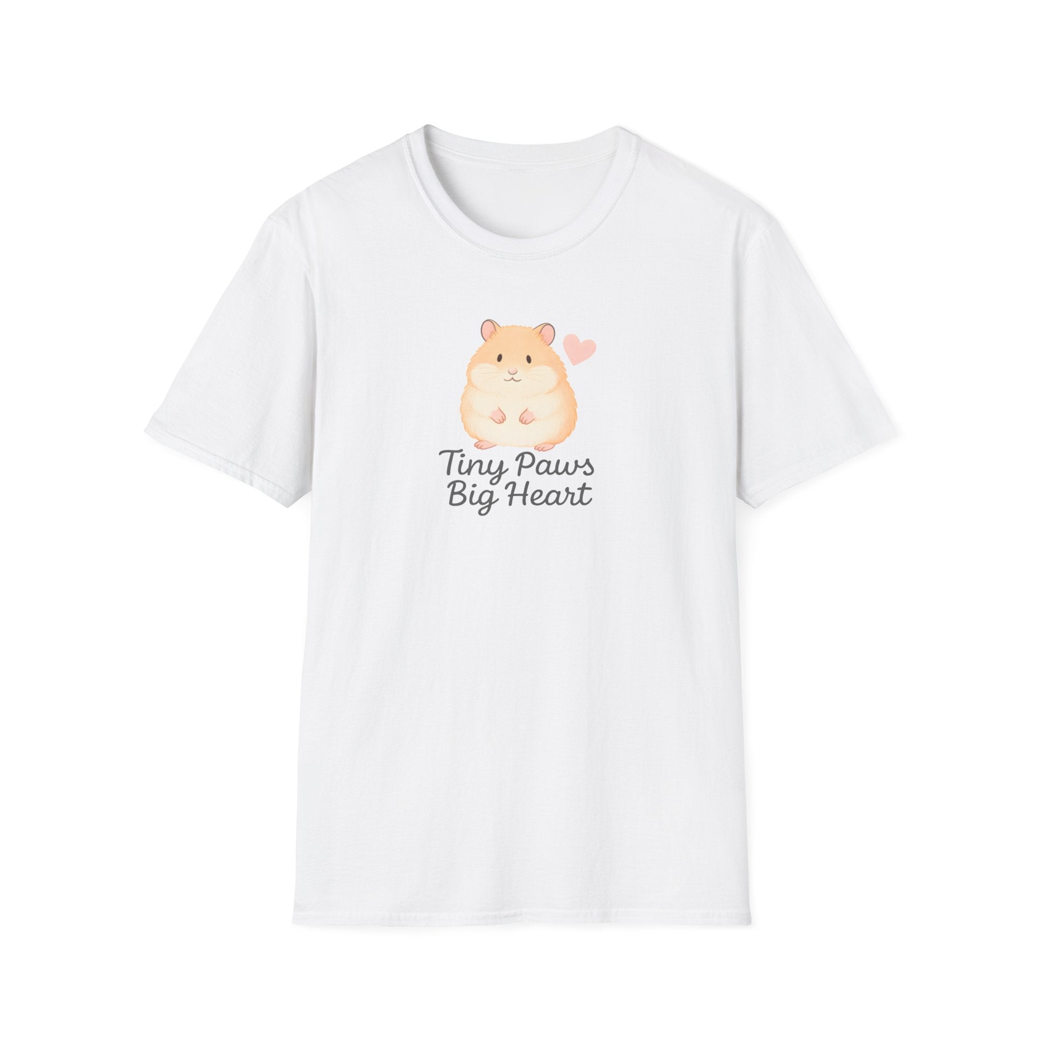 Tiny Paws Big Heart T-Shirt — Cute Hamster Graphic Tee