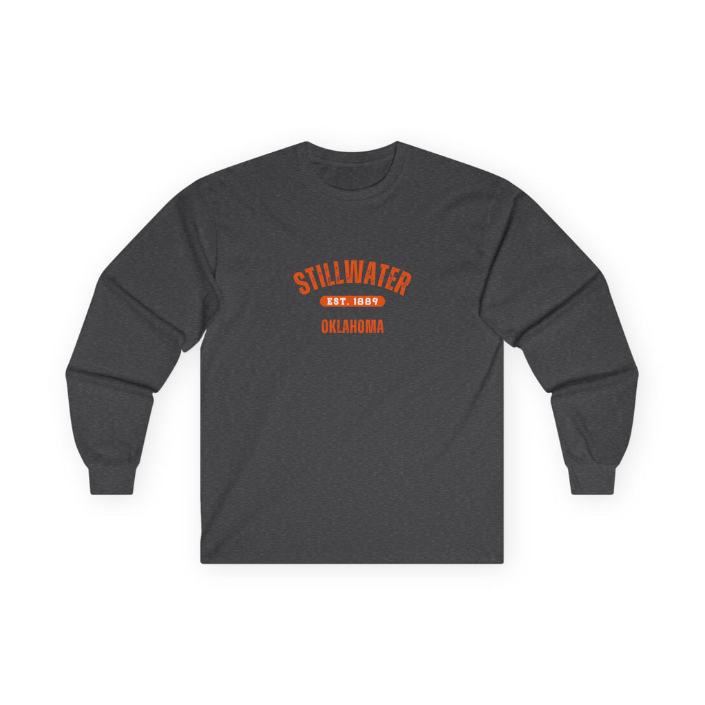 Stillwater Oklahoma Long Sleeve Tee — Vintage Campus Shirt