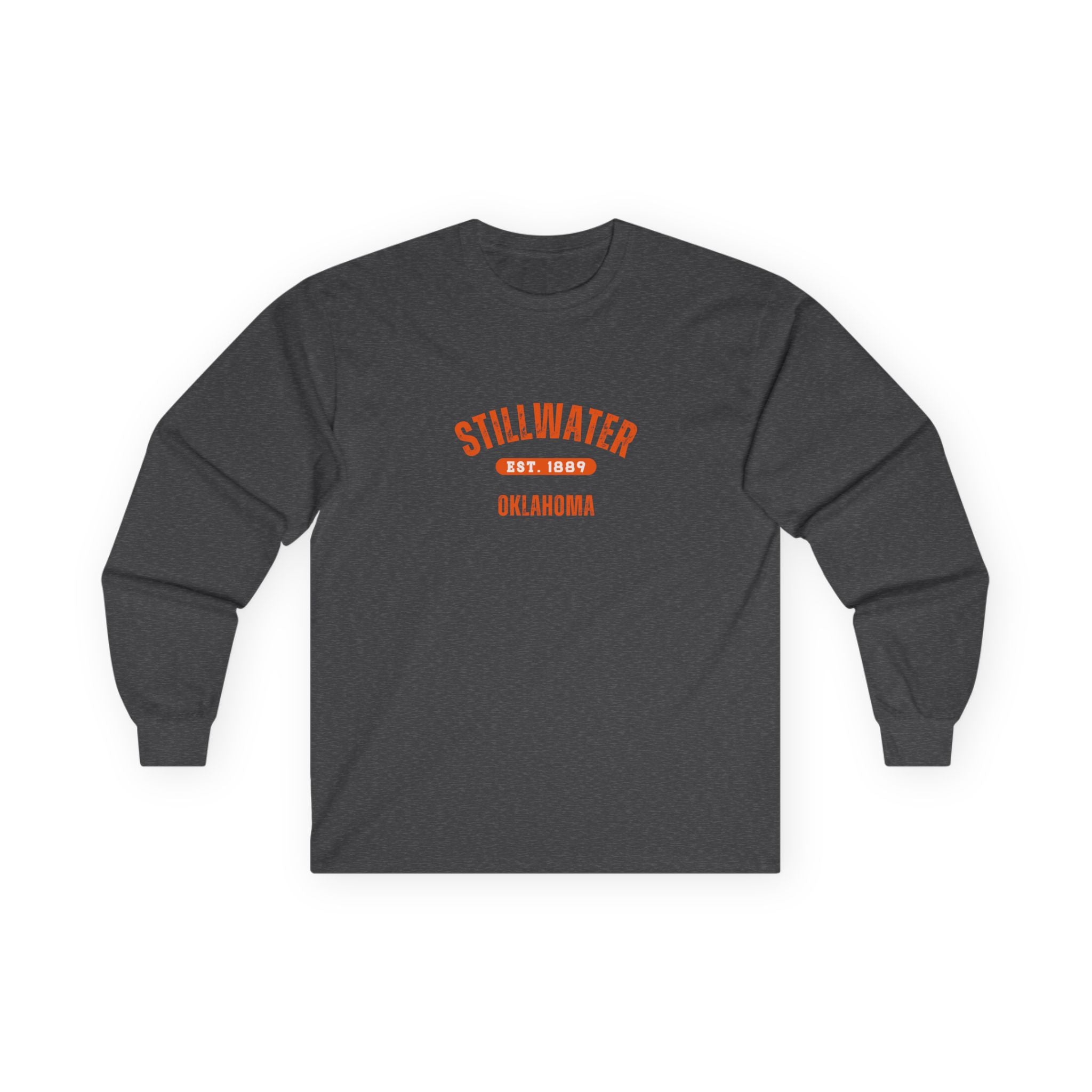 Stillwater Oklahoma Long Sleeve Tee — Vintage Campus Shirt