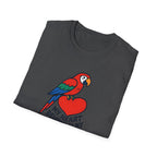 Parrot Lover T-Shirt — "My Heart Belongs to My Parrot" Graphic Tee
