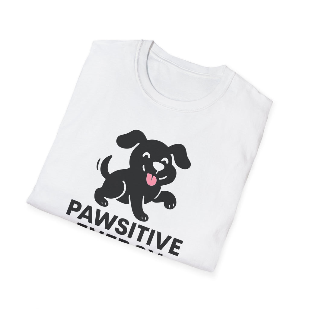 Pawsitive Energy T-Shirt — Cute Happy Puppy Graphic Tee for Dog Lovers