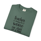Teacher T-Shirt – "Changing the World One Child at a Time" Inspirational Educator Tee