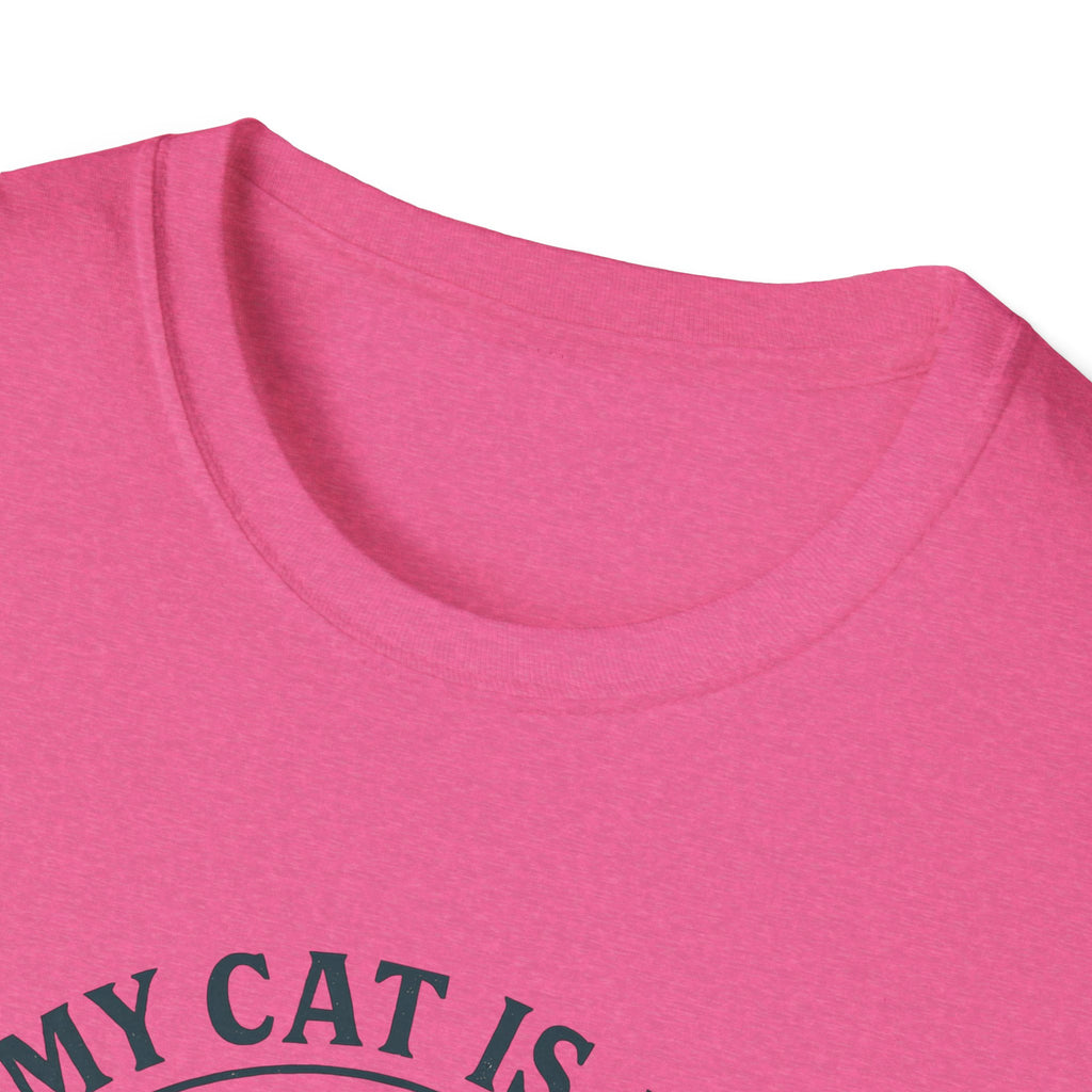 Cat Therapist T-Shirt — "My Cat Is My Therapist" Funny Cat Lover Tee