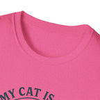 Cat Therapist T-Shirt — "My Cat Is My Therapist" Funny Cat Lover Tee