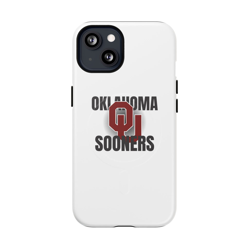 Oklahoma Sooners Tough Magnetic Phone Case — Durable Magnetic Snap-On College iPhone Cover