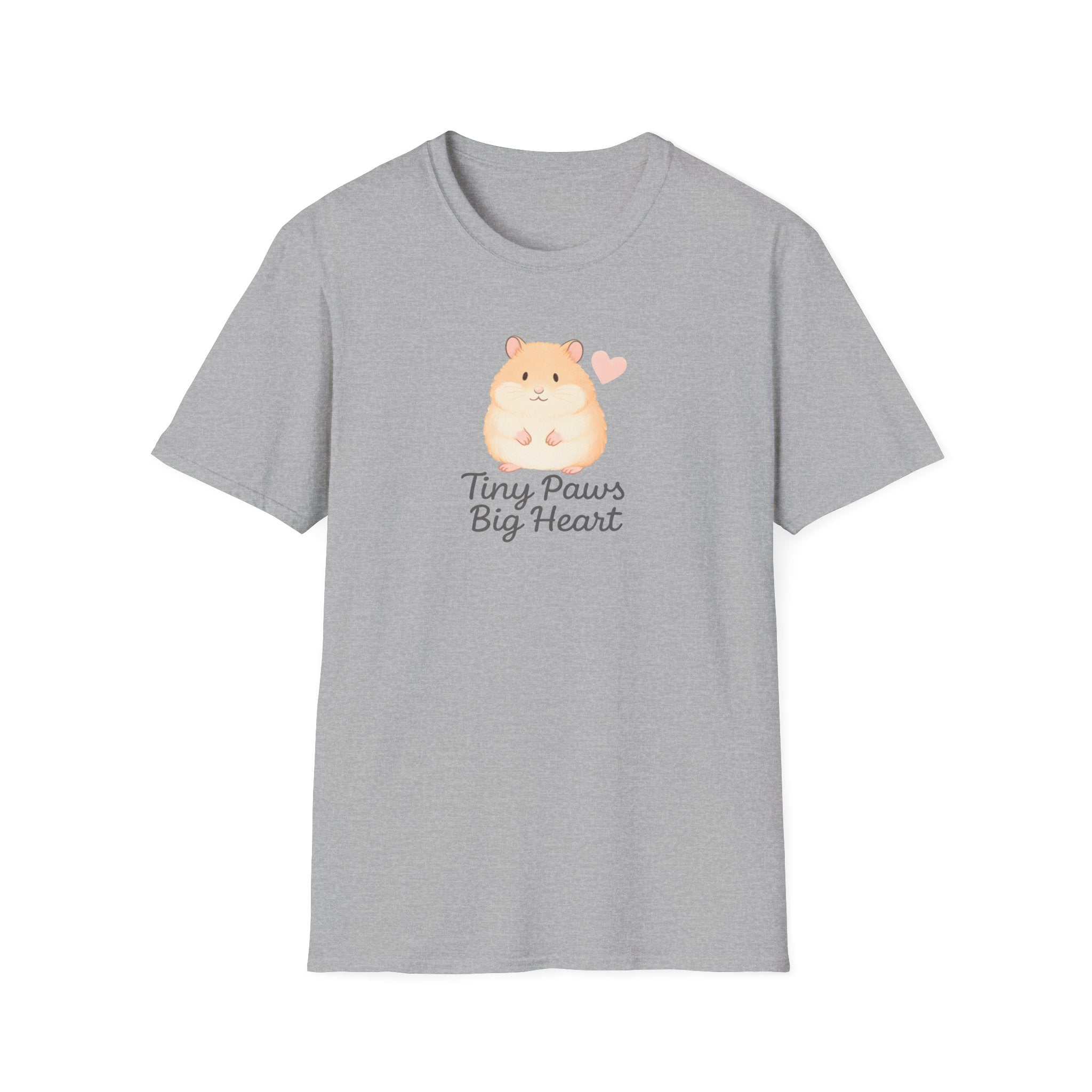 Tiny Paws Big Heart T-Shirt — Cute Hamster Graphic Tee