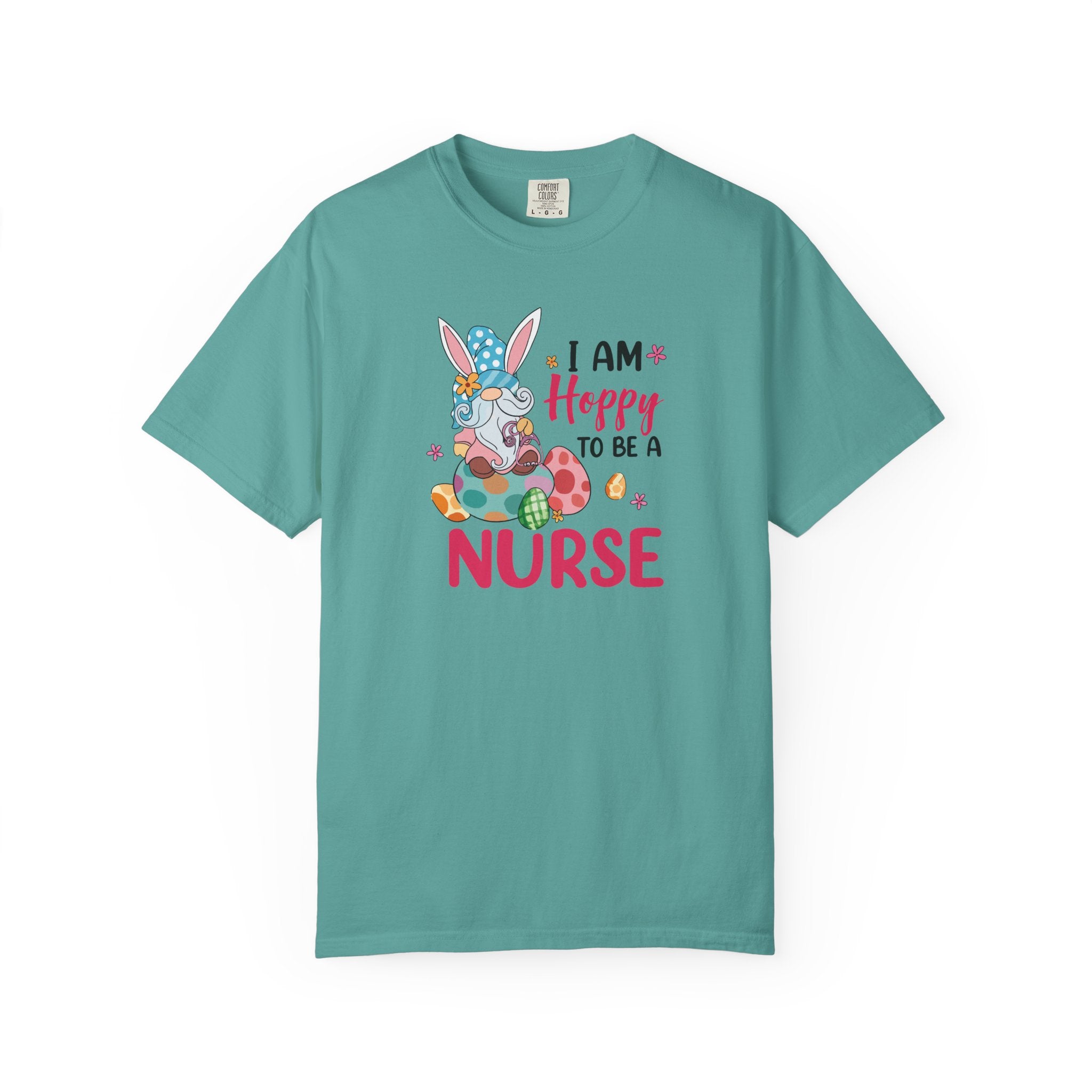 Nurse Bunny T-Shirt — "I Am Hoppy to Be a Nurse" Cute Easter Tee