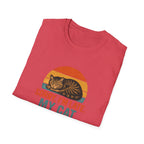 Cat Lover T-Shirt - "Sorry I'm Late, My Cat Was Sleeping On Me" Vintage Retro Tee