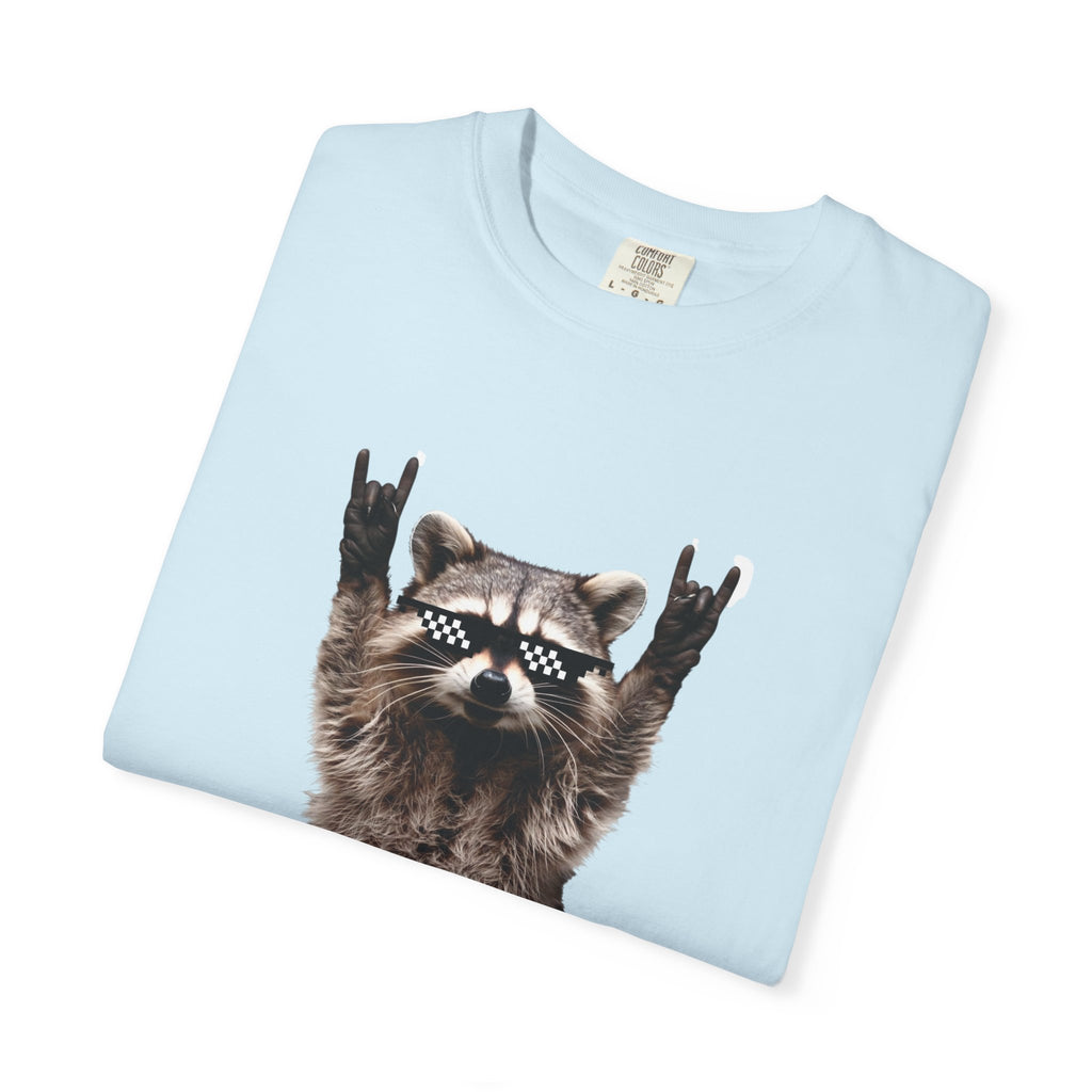 Rock On Raccoon T-Shirt — Cool Sunglasses Graphic Tee
