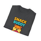 Snack Buddy T‑Shirt — Cute Cartoon Hamster Holding Donut