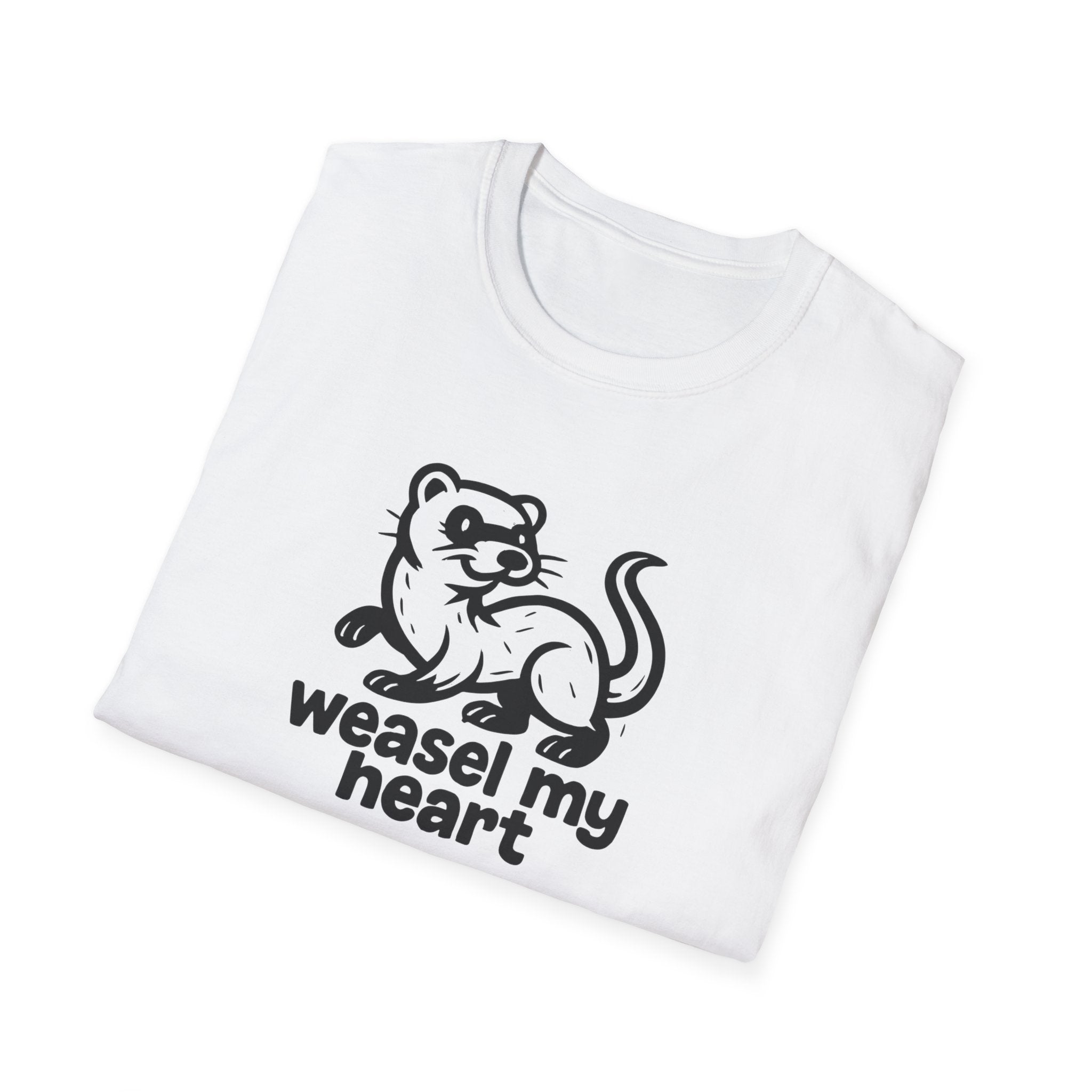 Weasel My Heart T-Shirt — Cute Weasel Illustration Tee