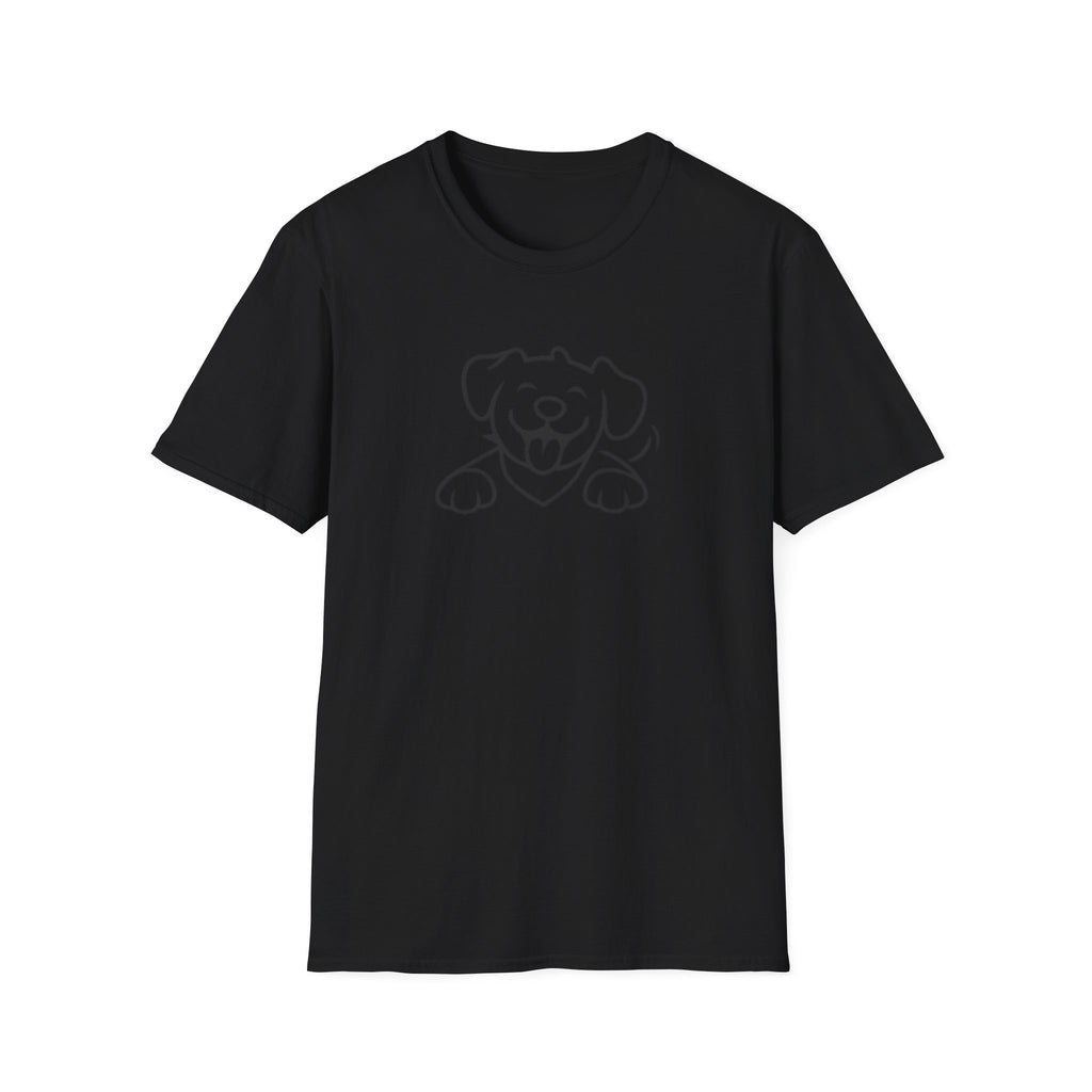 Dog Outline T-Shirt - Cute Happy Puppy Graphic Tee