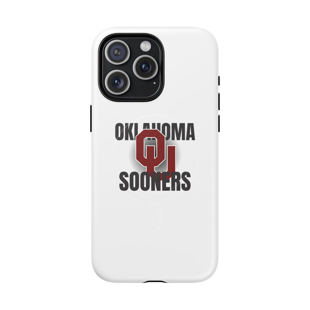 Oklahoma Sooners Tough Magnetic Phone Case — Durable Magnetic Snap-On College iPhone Cover