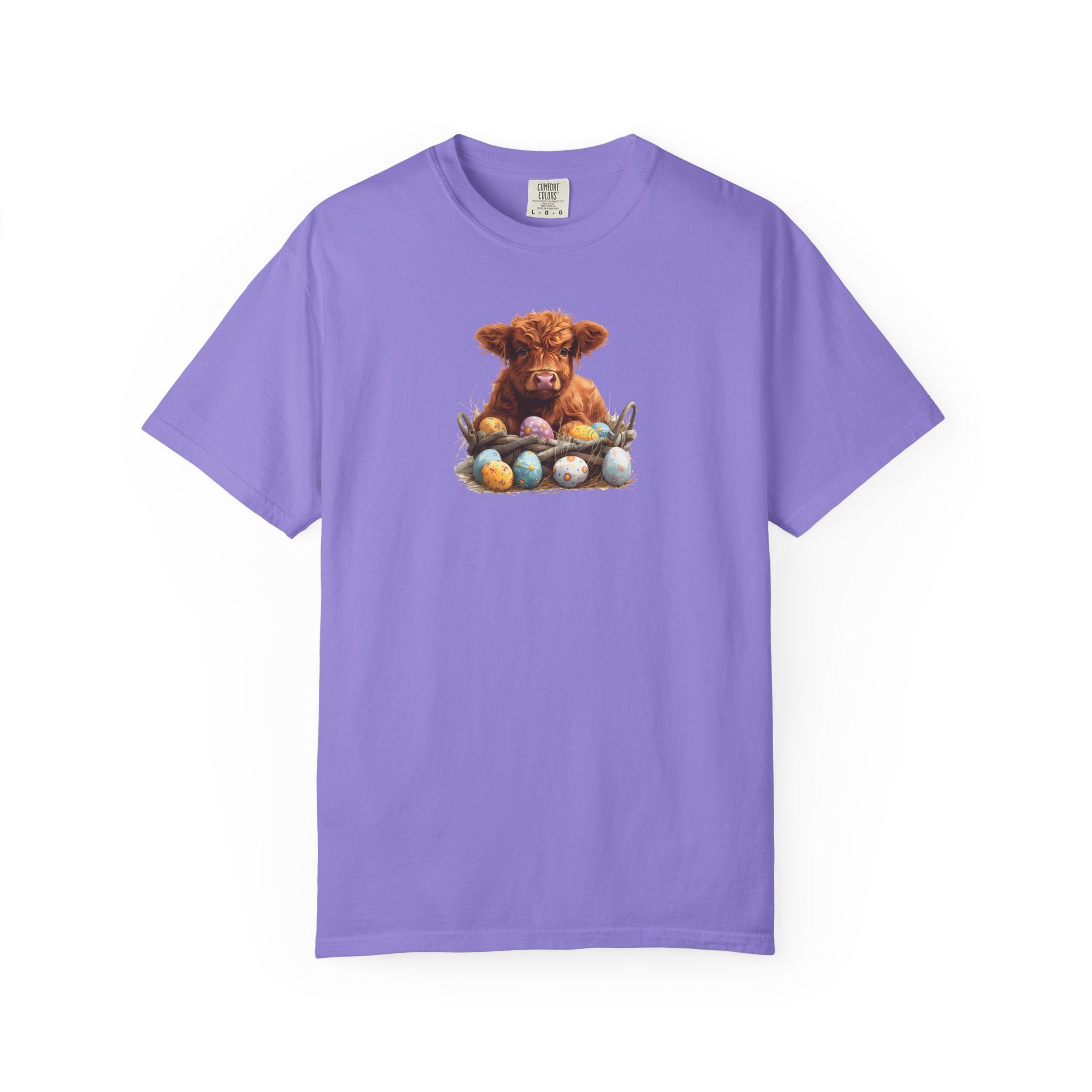 Highland Calf with Easter Eggs T-Shirt