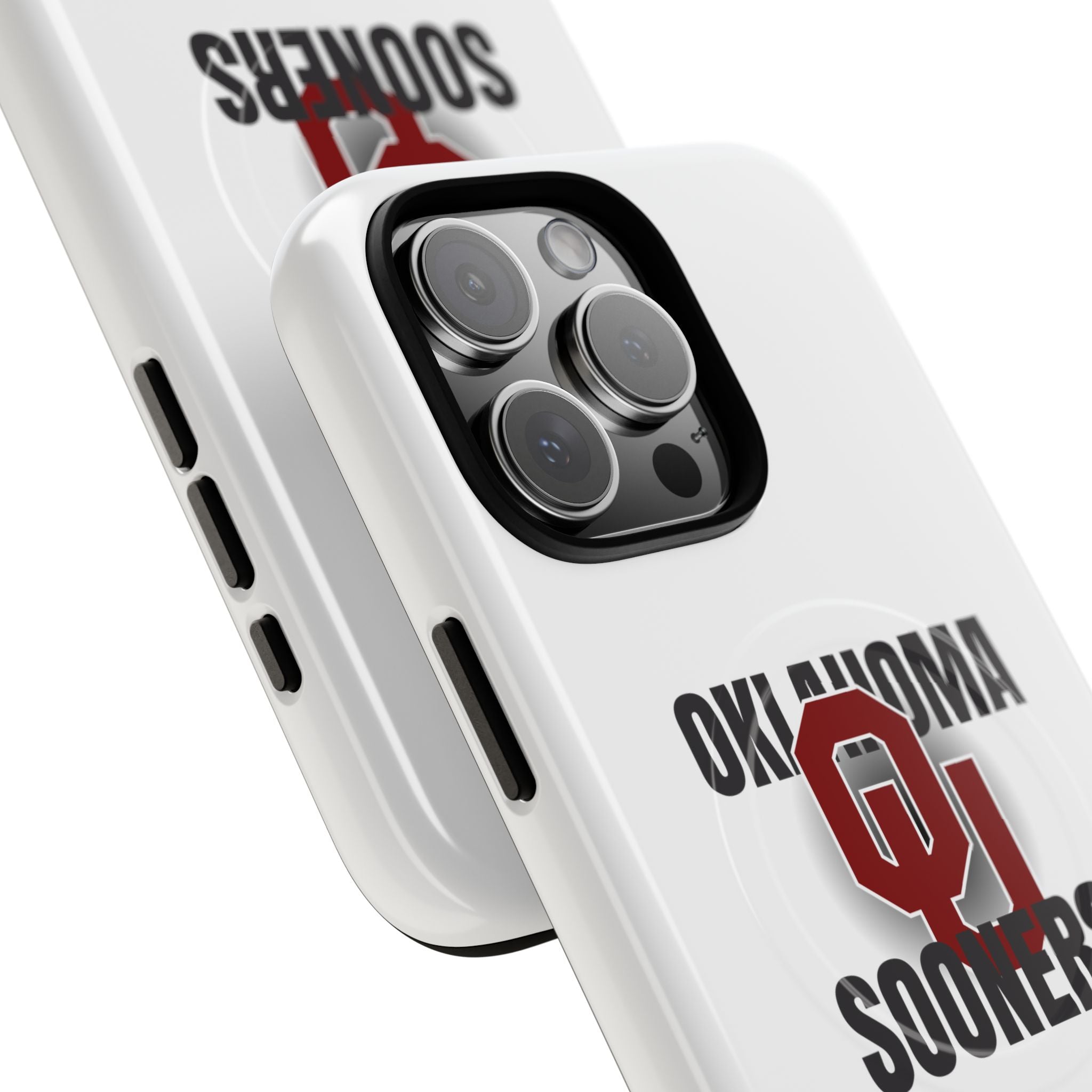 Oklahoma Sooners Tough Magnetic Phone Case — Durable Magnetic Snap-On College iPhone Cover