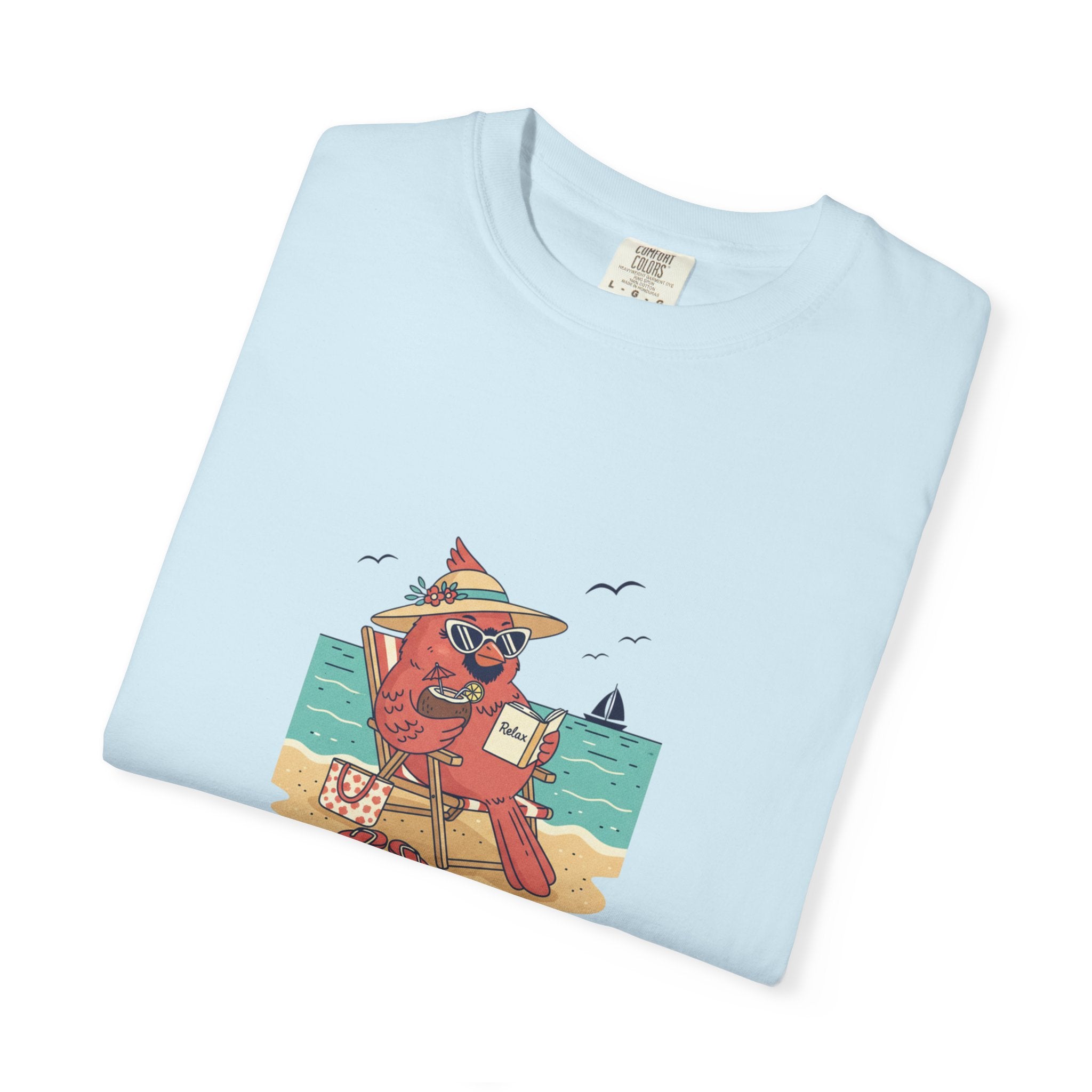 Beach Cardinal Relaxing T-Shirt — Retro Summer Tee