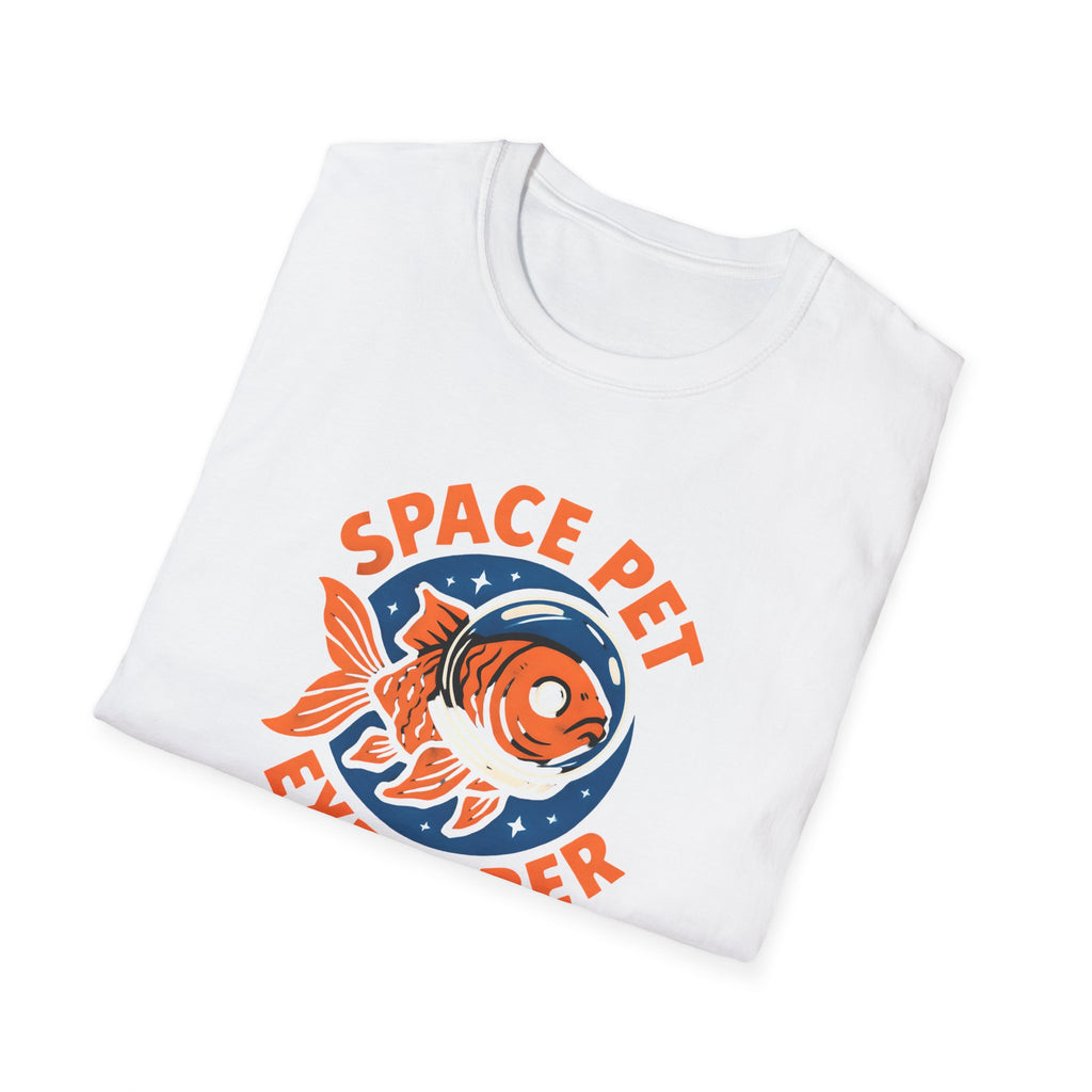 Space Pet Explorer T-Shirt — Retro Astronaut Goldfish Tee