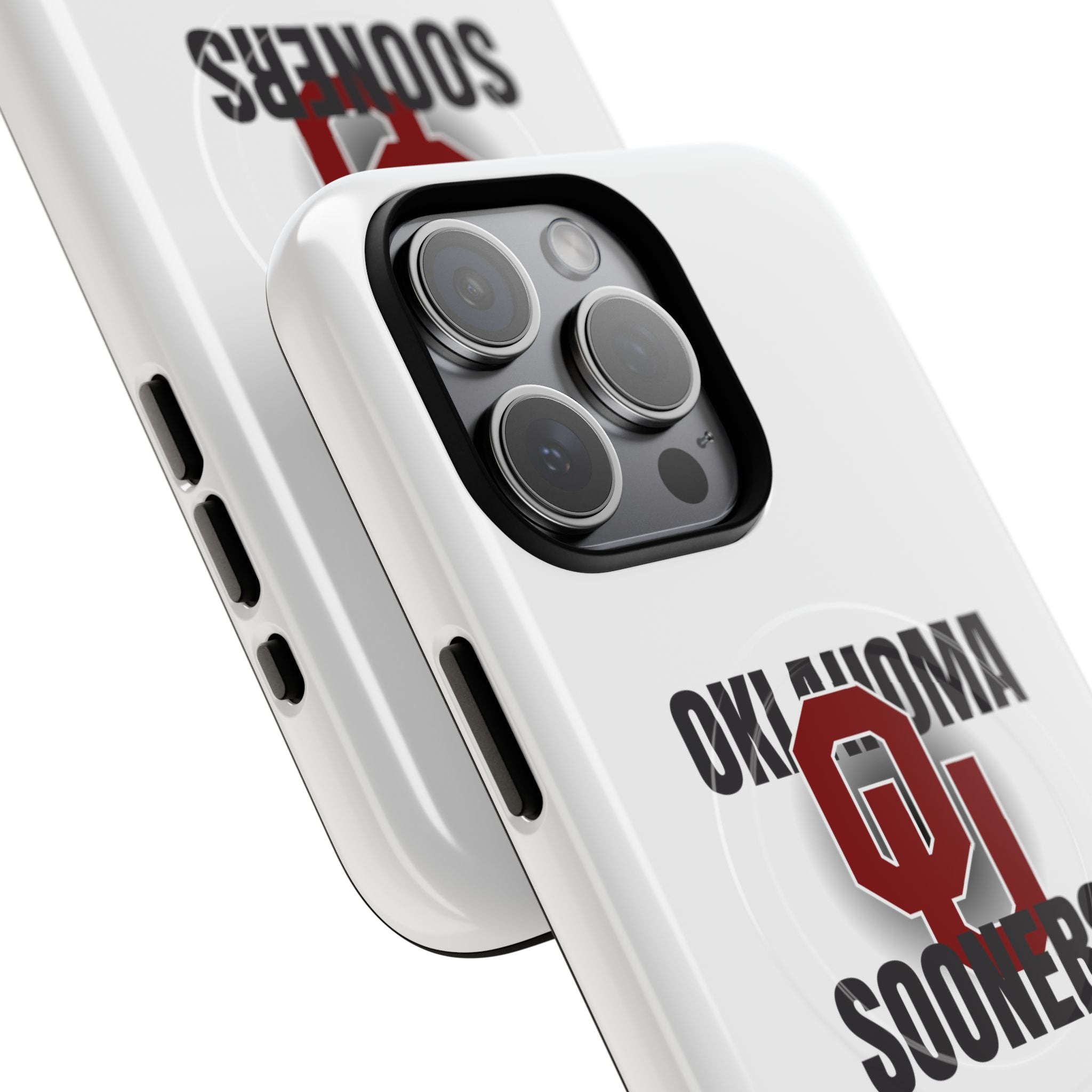 Oklahoma Sooners Tough Magnetic Phone Case — Durable Magnetic Snap-On College iPhone Cover