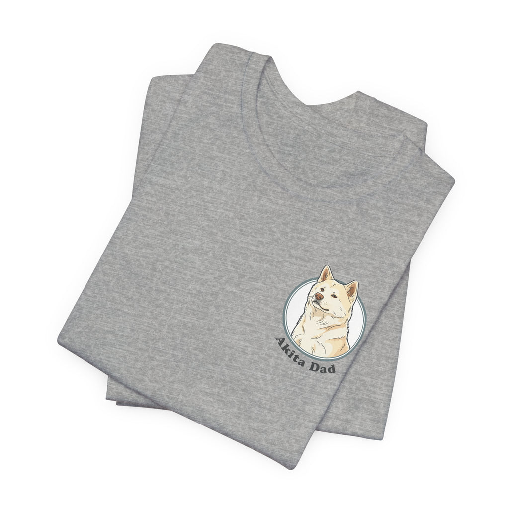 Akita Dad T-Shirt — Cute Akita Dog Graphic Tee for Dog Lovers