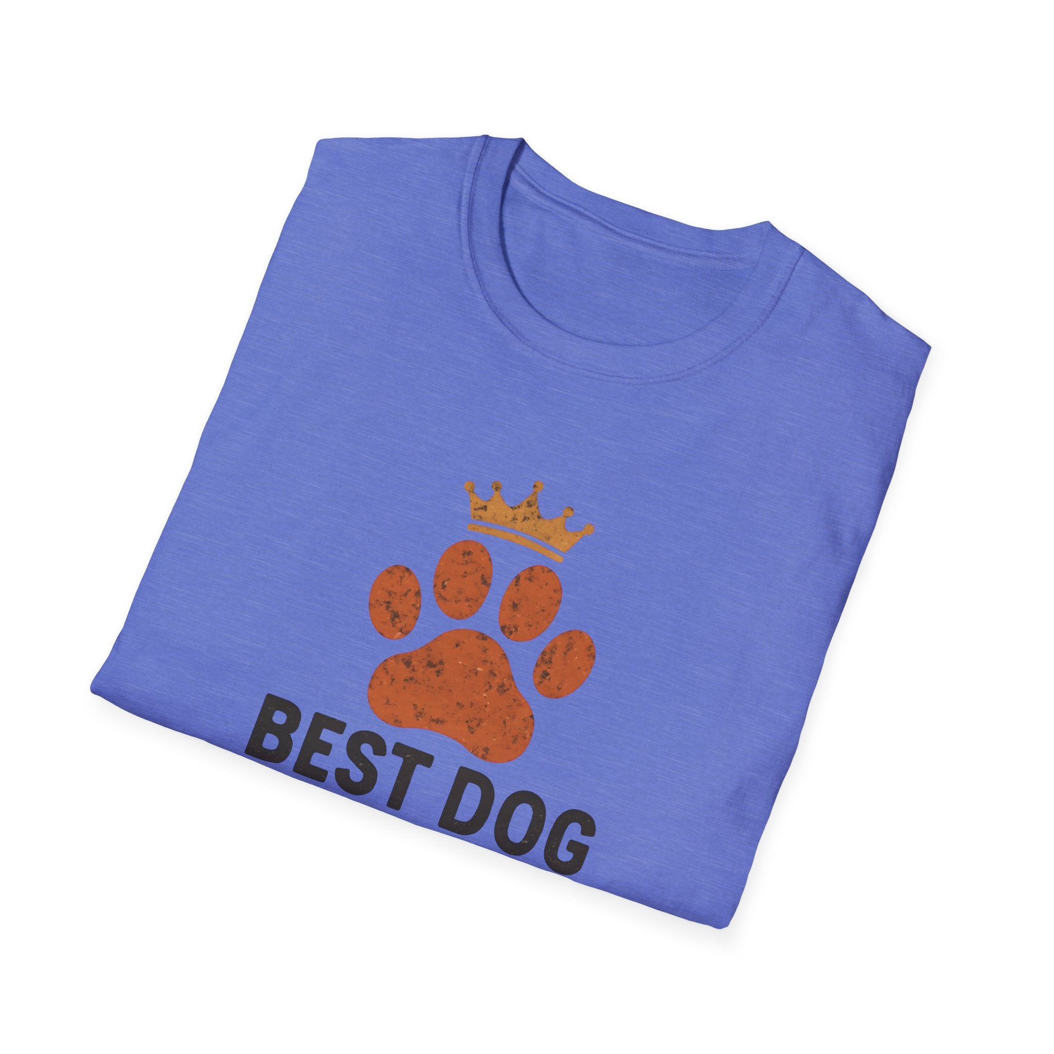Best Dog Ever T-Shirt — Paw Print with Crown Dog Lover Tee