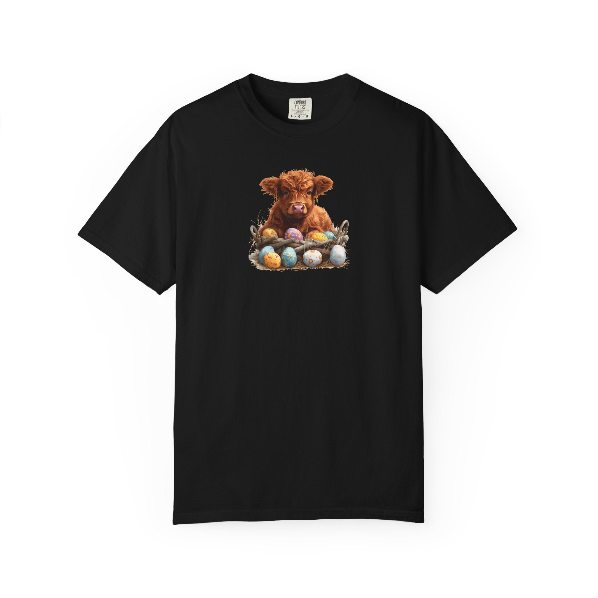 Highland Calf with Easter Eggs T-Shirt