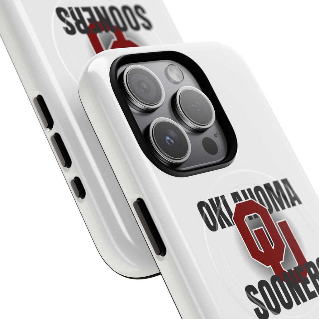 Oklahoma Sooners Tough Magnetic Phone Case — Durable Magnetic Snap-On College iPhone Cover