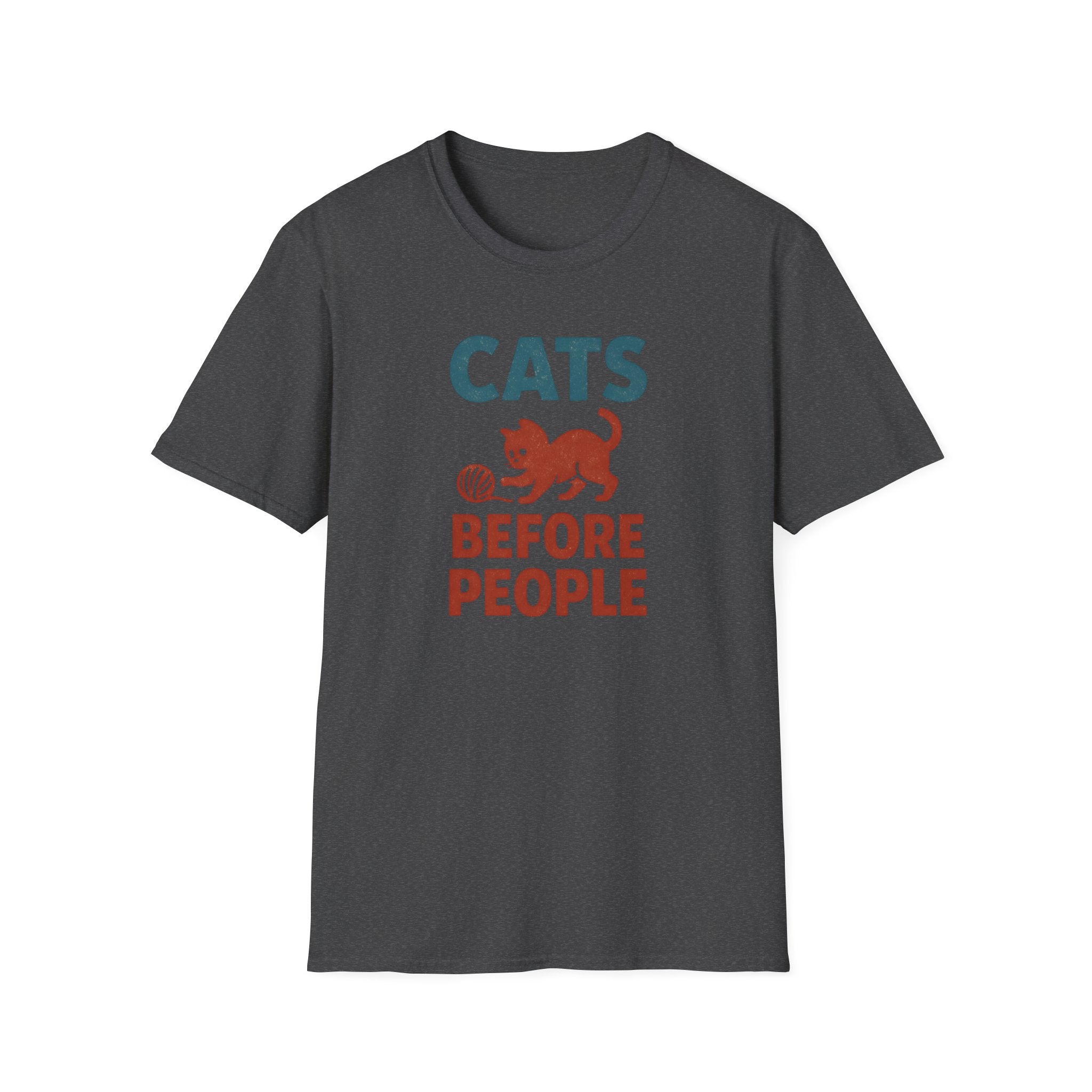 Cats Before People T-Shirt — Funny Retro Cat Lover Tee