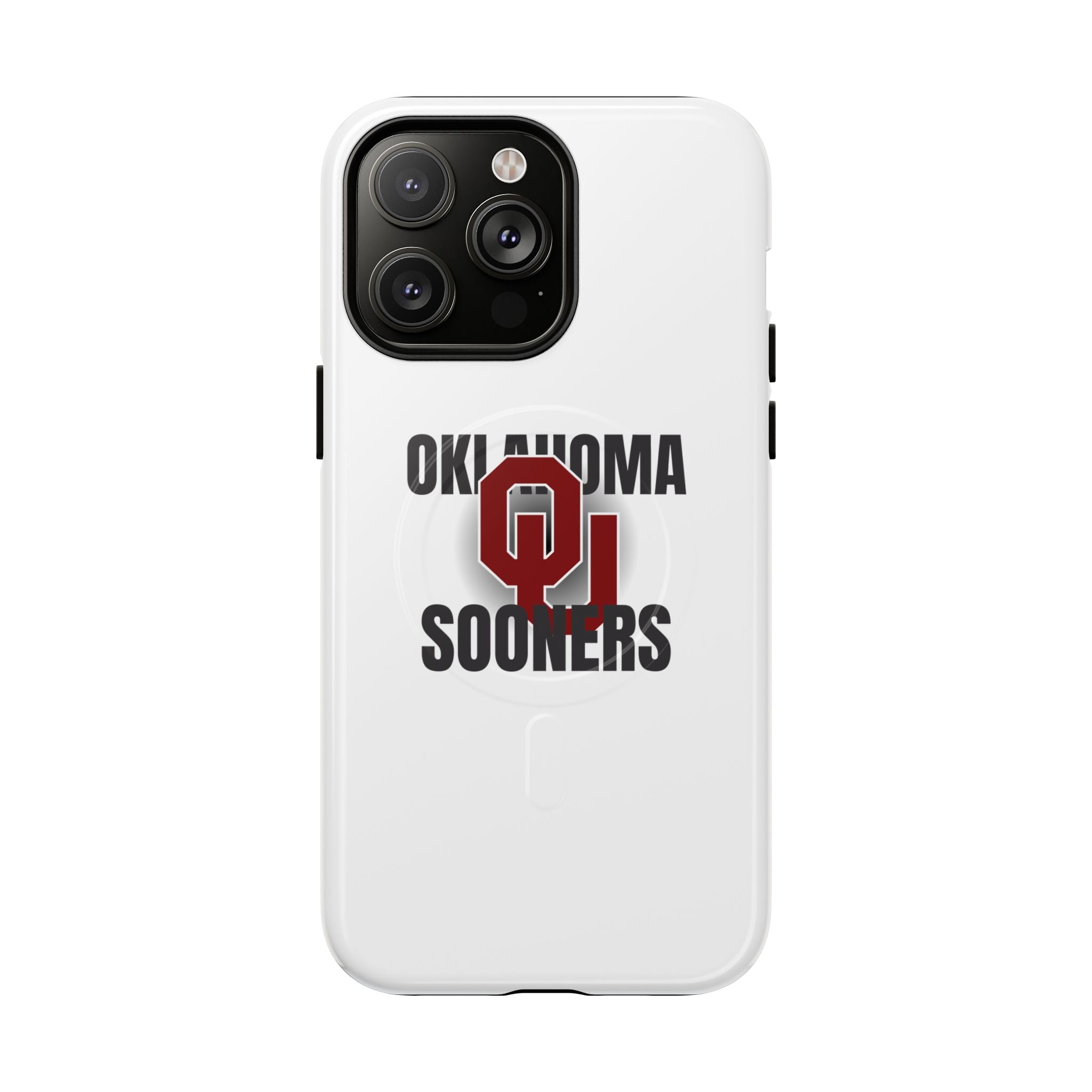 Oklahoma Sooners Tough Magnetic Phone Case — Durable Magnetic Snap-On College iPhone Cover