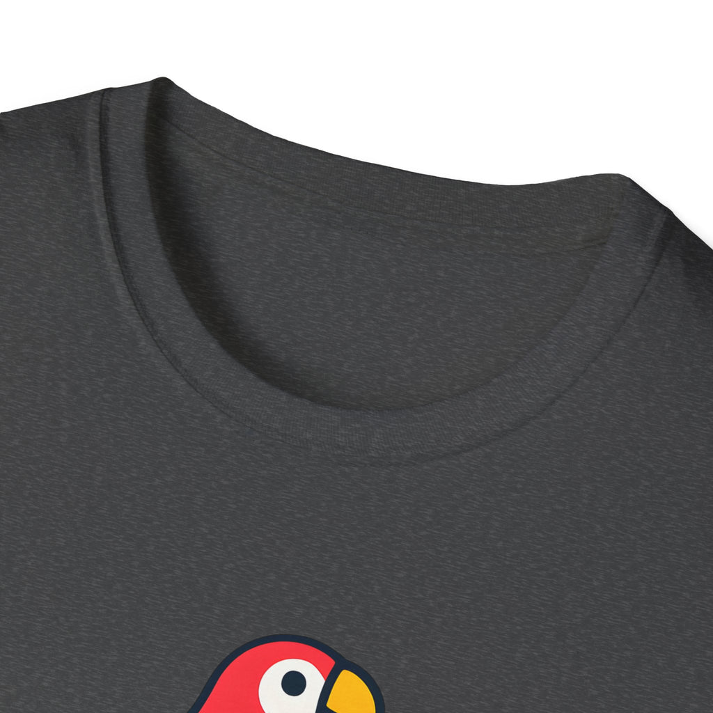 Winging It Parrot T-Shirt — Cute Skateboard Bird Graphic Tee
