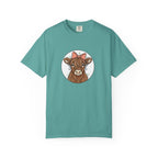 Highland Cow Tee — Cute Cow with Pink Bow Graphic T-Shirt
