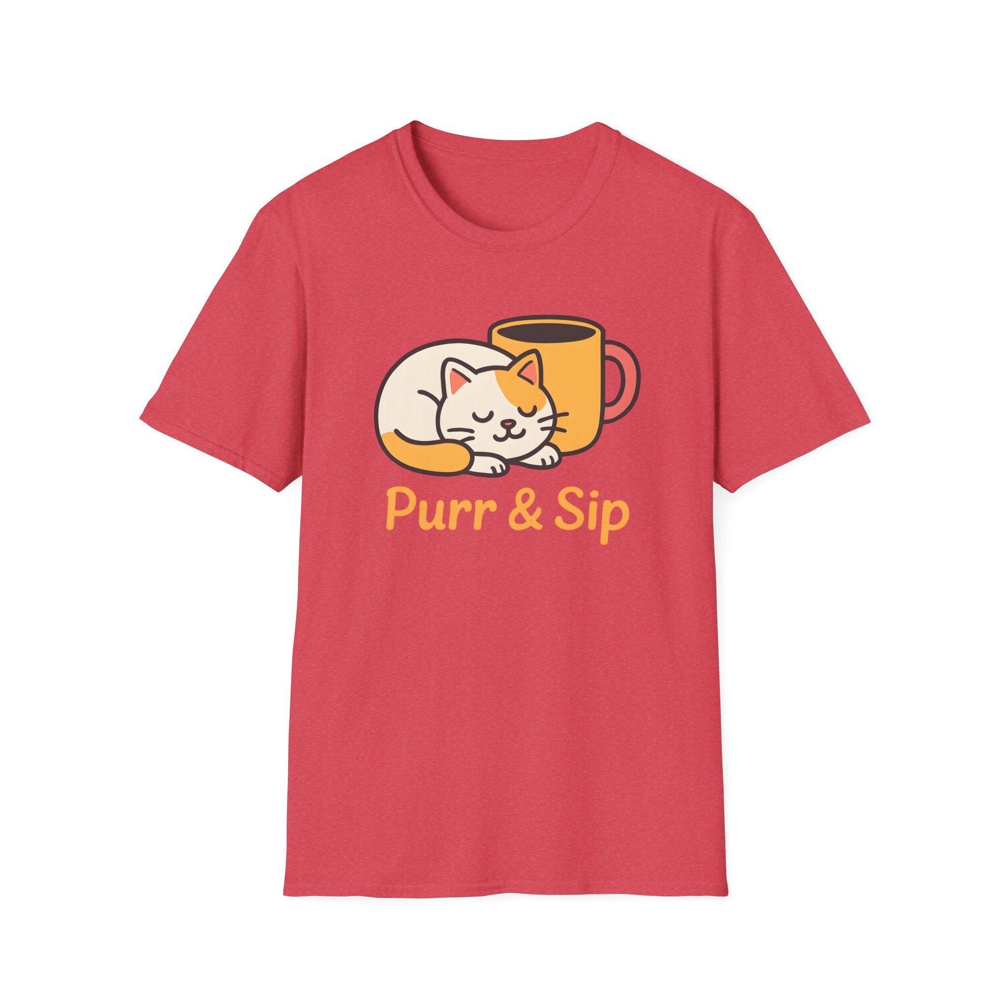 Purr & Sip Cat Coffee T-Shirt