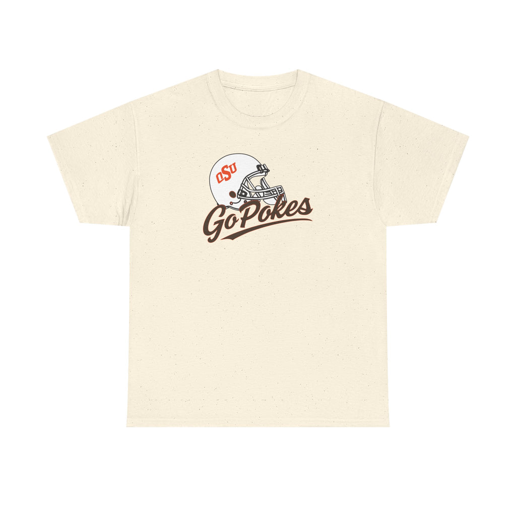 Go Pokes Tee — OSU Football Helmet Vintage Logo T-Shirt