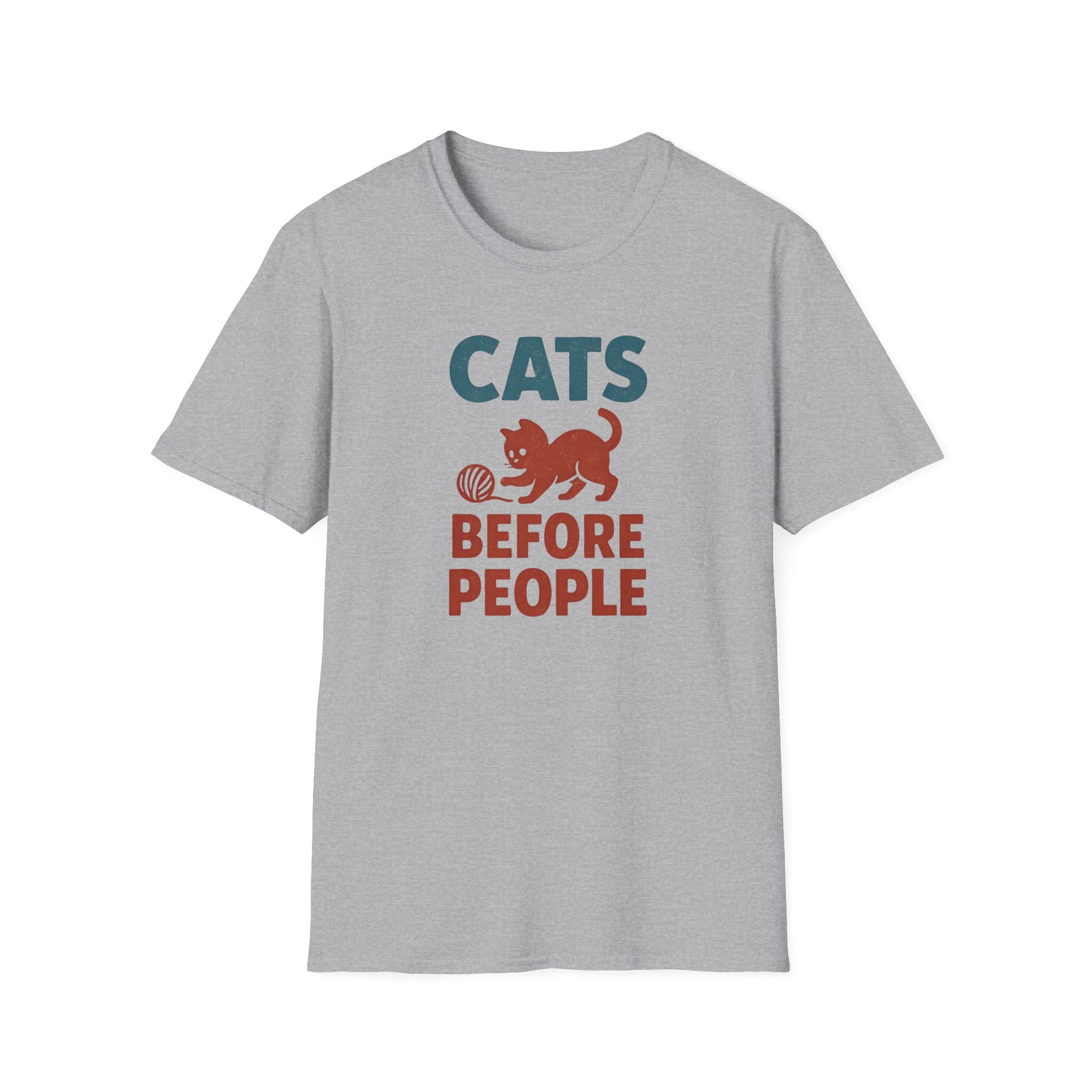 Cats Before People T-Shirt — Funny Retro Cat Lover Tee