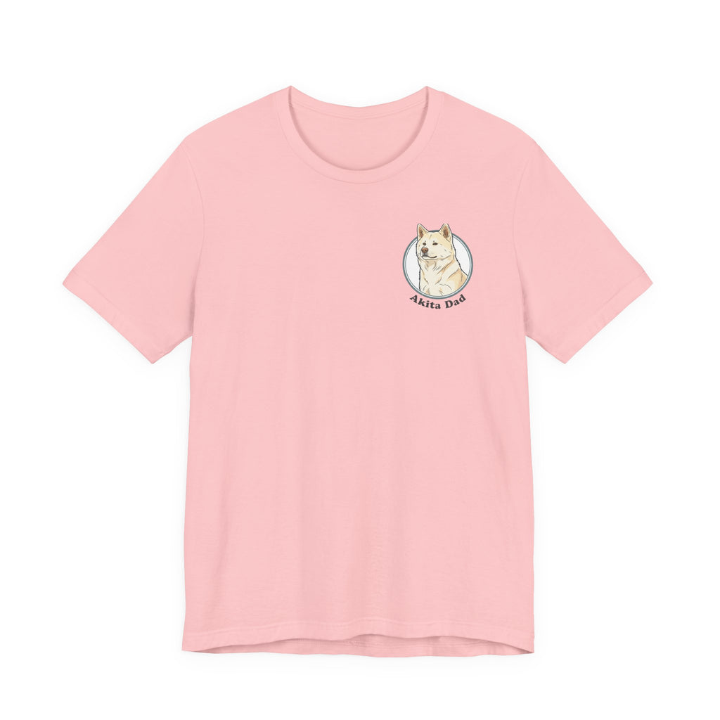 Akita Dad T-Shirt — Cute Akita Dog Graphic Tee for Dog Lovers