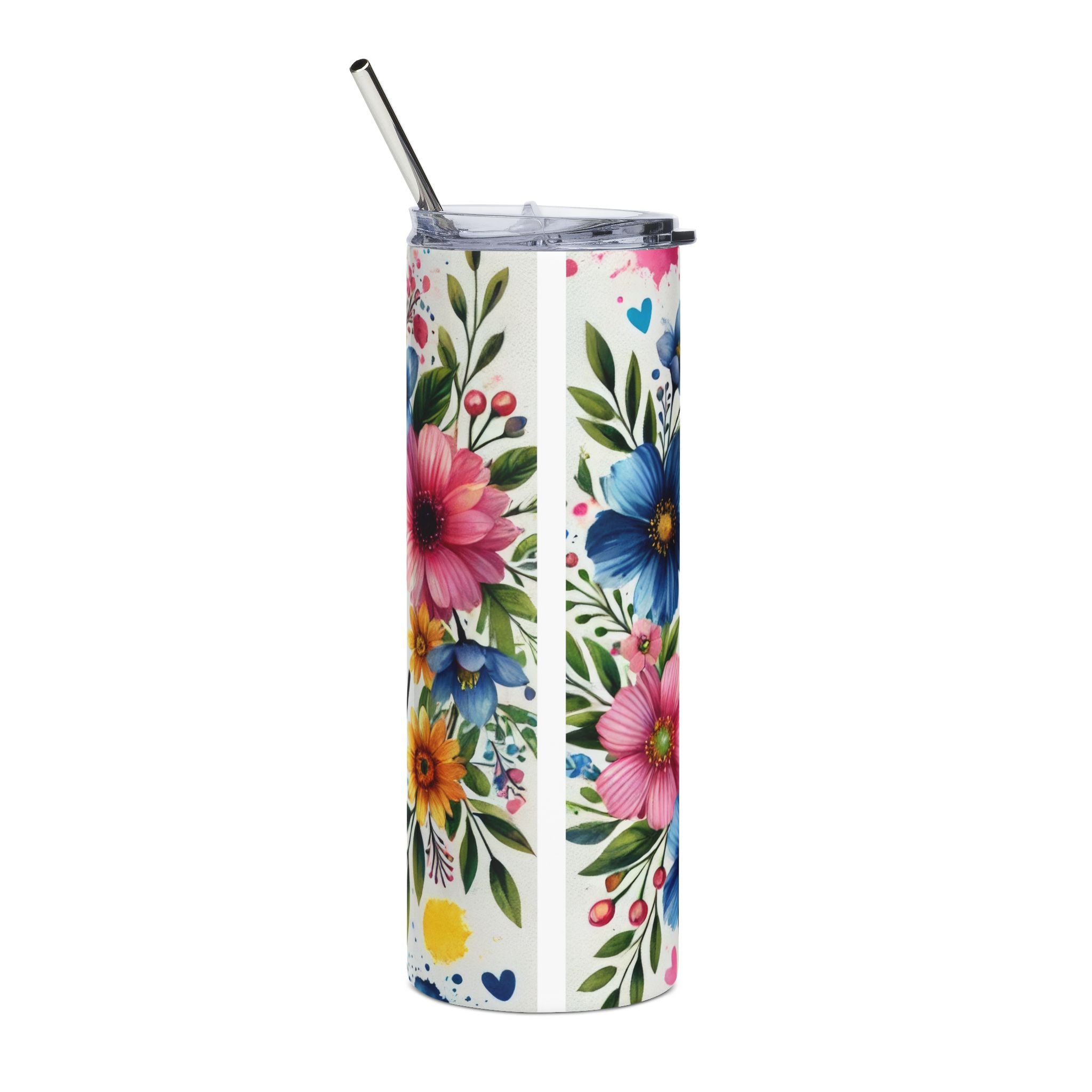 Best Mom Ever Stainless Steel Tumbler - 20oz Floral Travel Cup