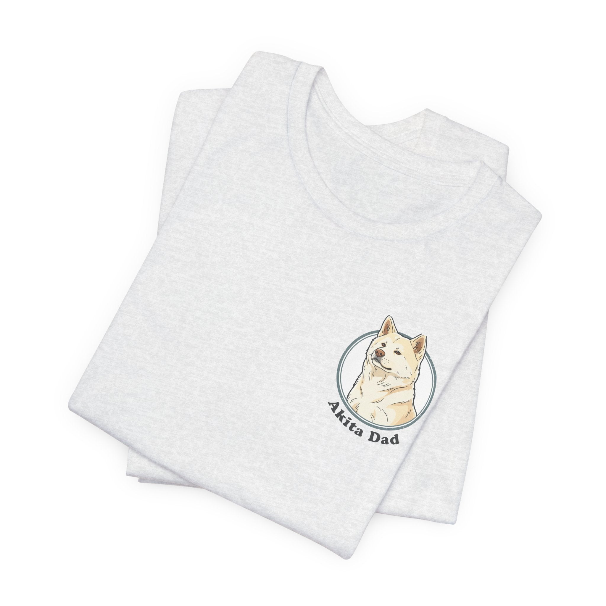 Akita Dad T-Shirt — Cute Akita Dog Graphic Tee for Dog Lovers