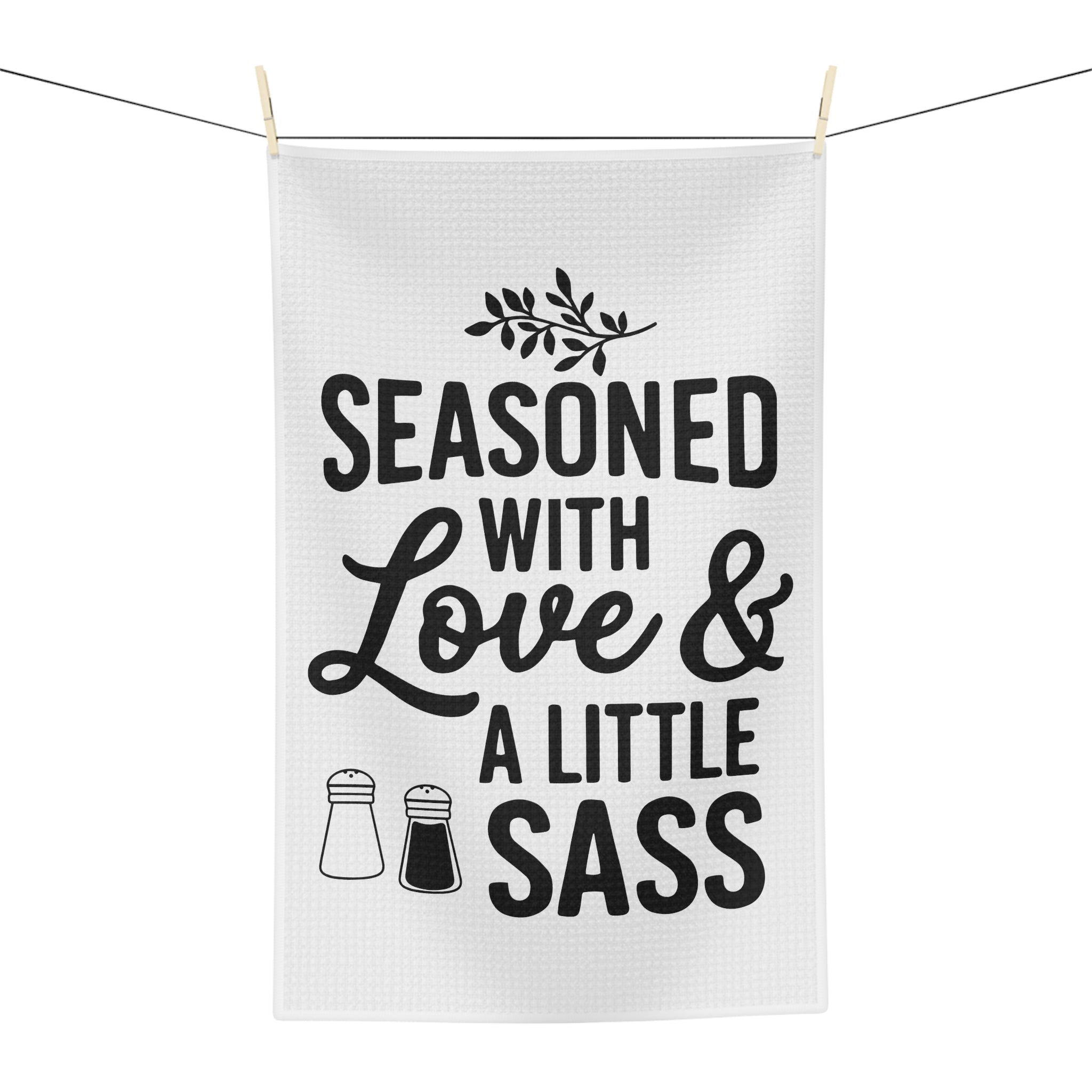 Seasoned With Love & A Little Sass Microfiber Tea Towel