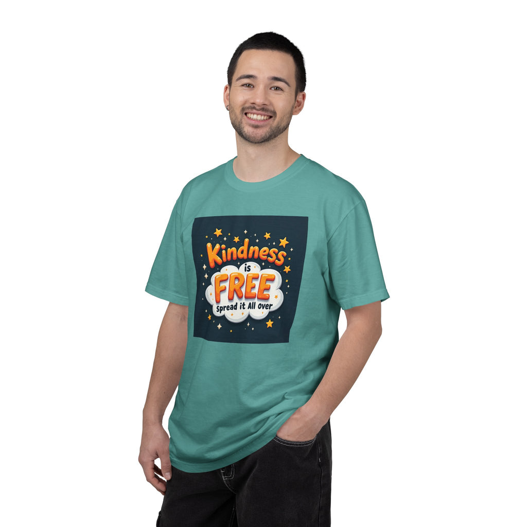 Kindness Is Free T-Shirt — 'Spread It All Over' Positive Graphic Tee
