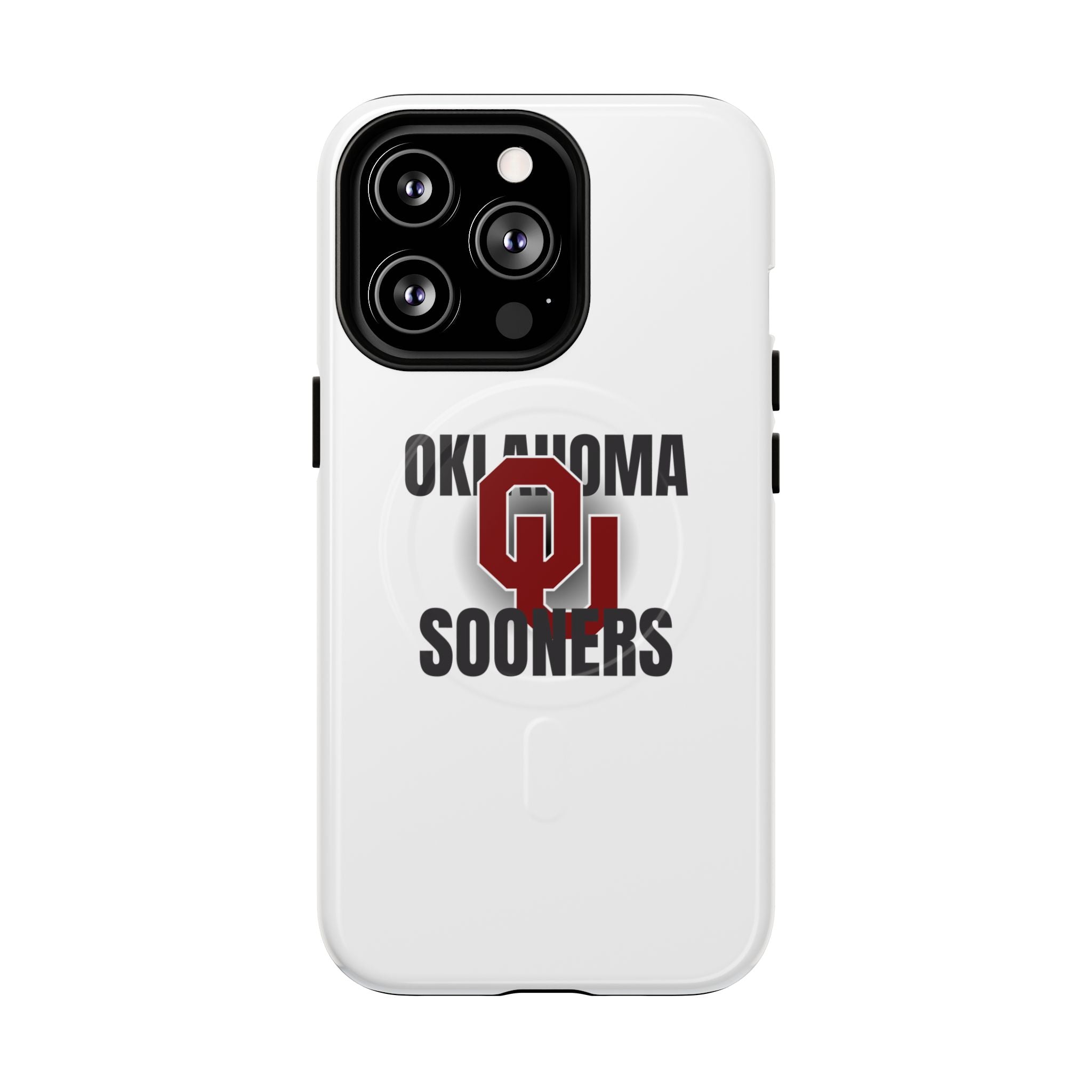 Oklahoma Sooners Tough Magnetic Phone Case — Durable Magnetic Snap-On College iPhone Cover