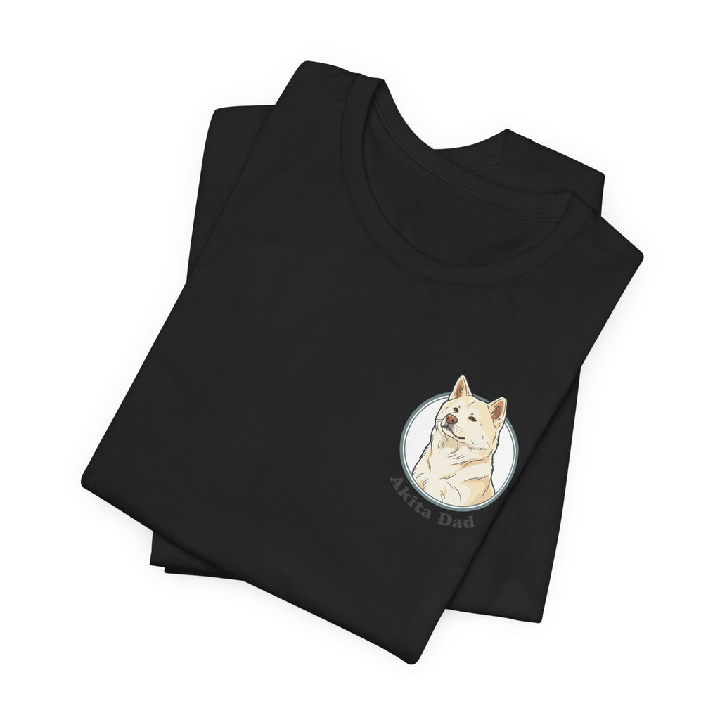 Akita Dad T-Shirt — Cute Akita Dog Graphic Tee for Dog Lovers