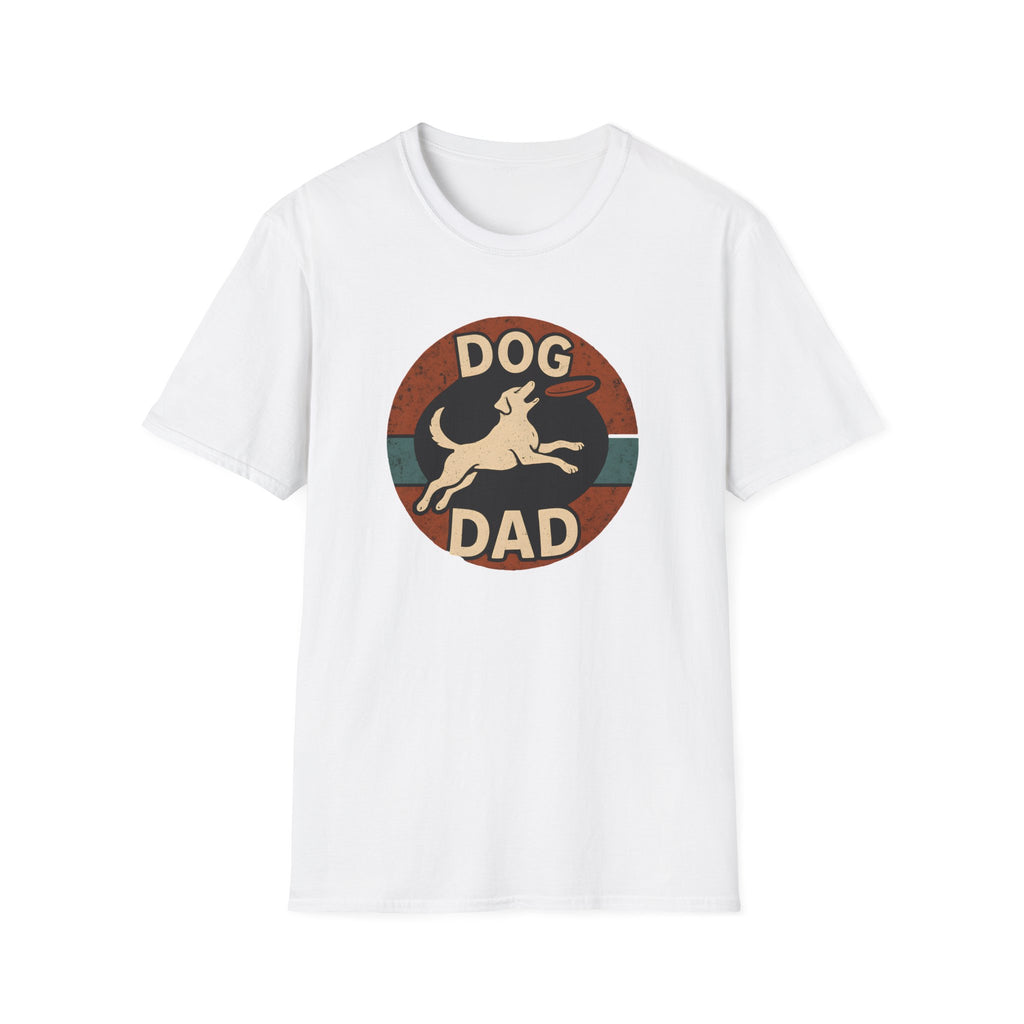 Dog Dad T-Shirt – Retro Running Dog Graphic, Funny Father’s Day Gift for Pet Owners