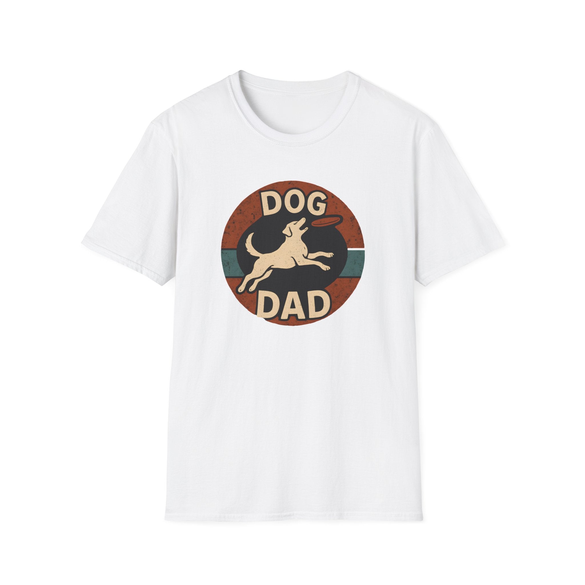 Dog Dad T-Shirt – Retro Running Dog Graphic, Funny Father’s Day Gift for Pet Owners