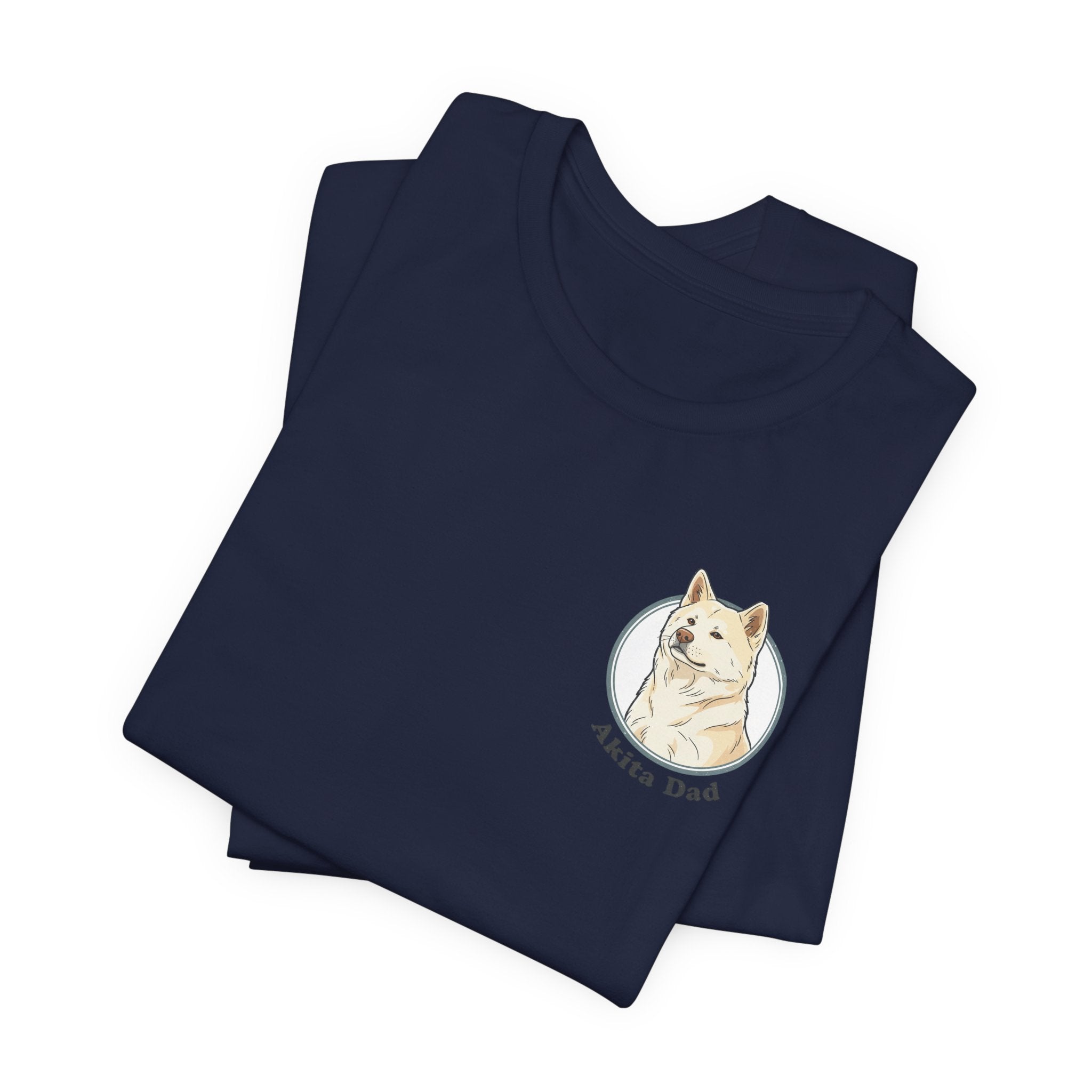 Akita Dad T-Shirt — Cute Akita Dog Graphic Tee for Dog Lovers