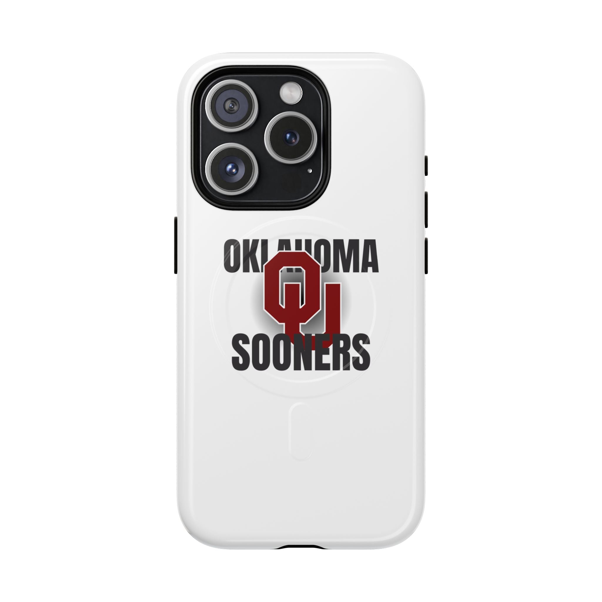 Oklahoma Sooners Tough Magnetic Phone Case — Durable Magnetic Snap-On College iPhone Cover