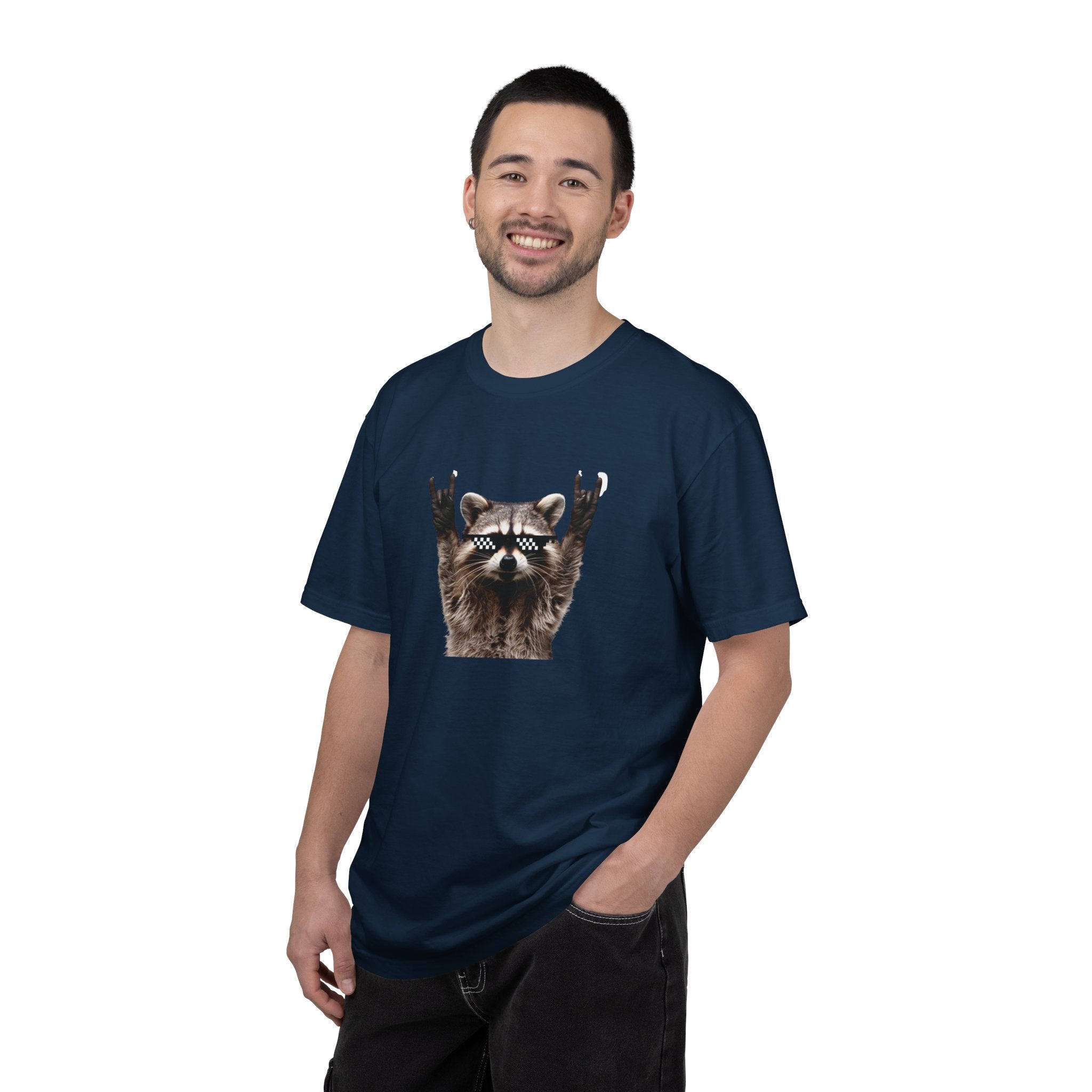 Rock On Raccoon T-Shirt — Cool Sunglasses Graphic Tee
