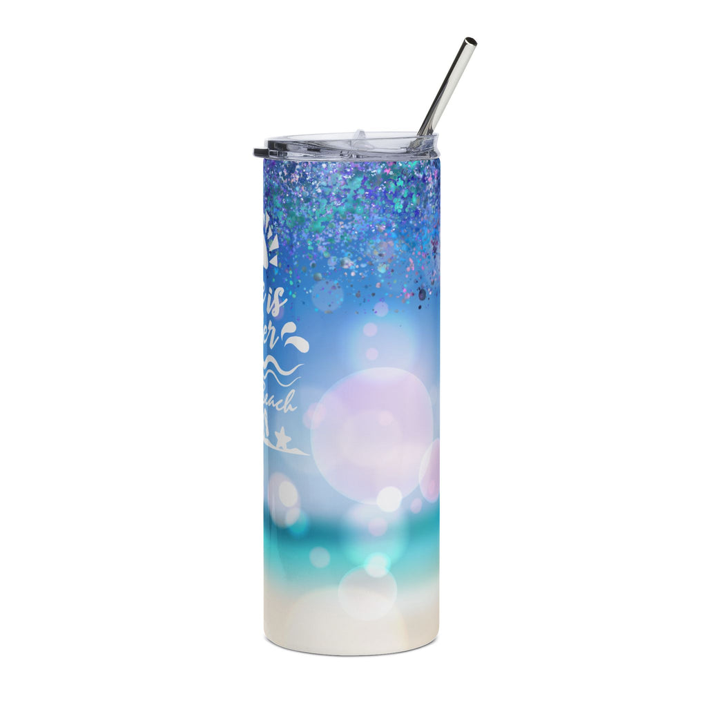 Beach Vibes 20oz Stainless Tumbler — "Life is Better at the Beach" Insulated Travel Cup