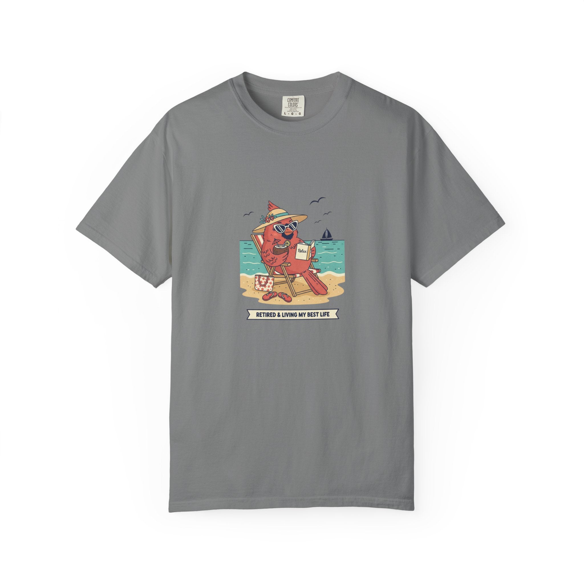 Beach Cardinal Relaxing T-Shirt — Retro Summer Tee